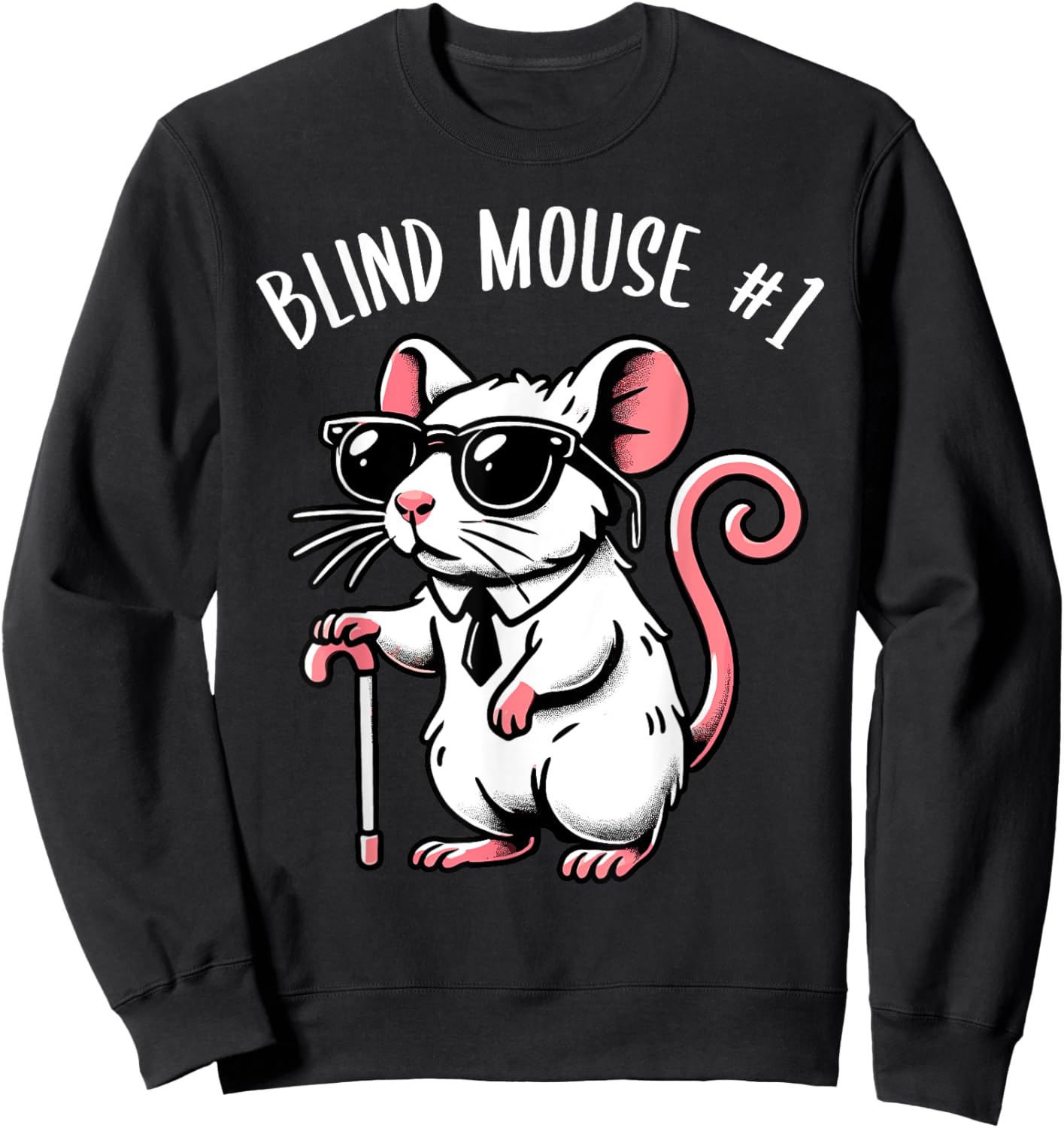Halloween Three Blind Mice Costume Adult Kid, Blind Mouse #1 Sweatshirt - Sweatshirt | Black