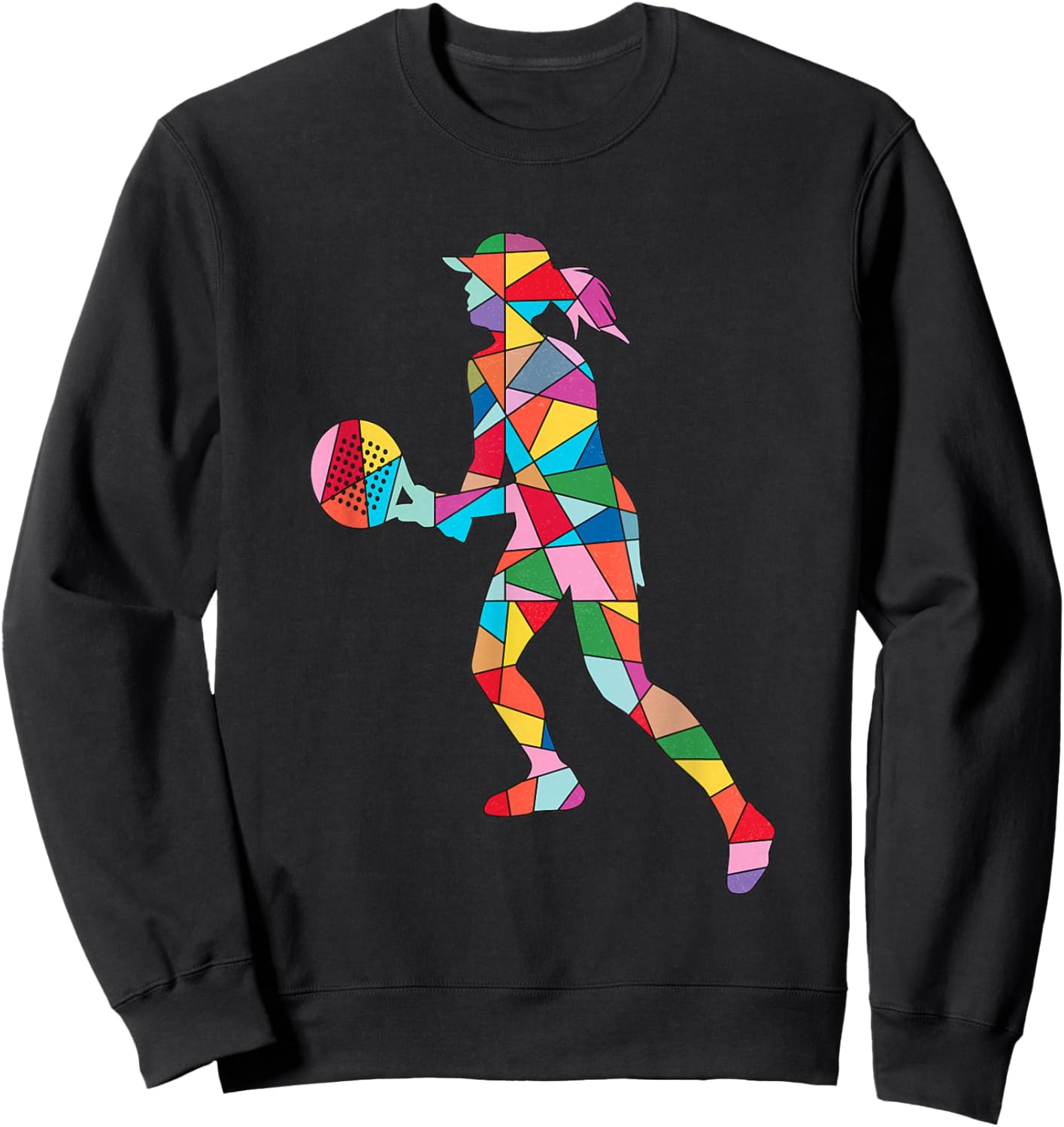 Padel Tennis Paddleball Girls Women Kids Padel Sweatshirt - Sweatshirt | Black