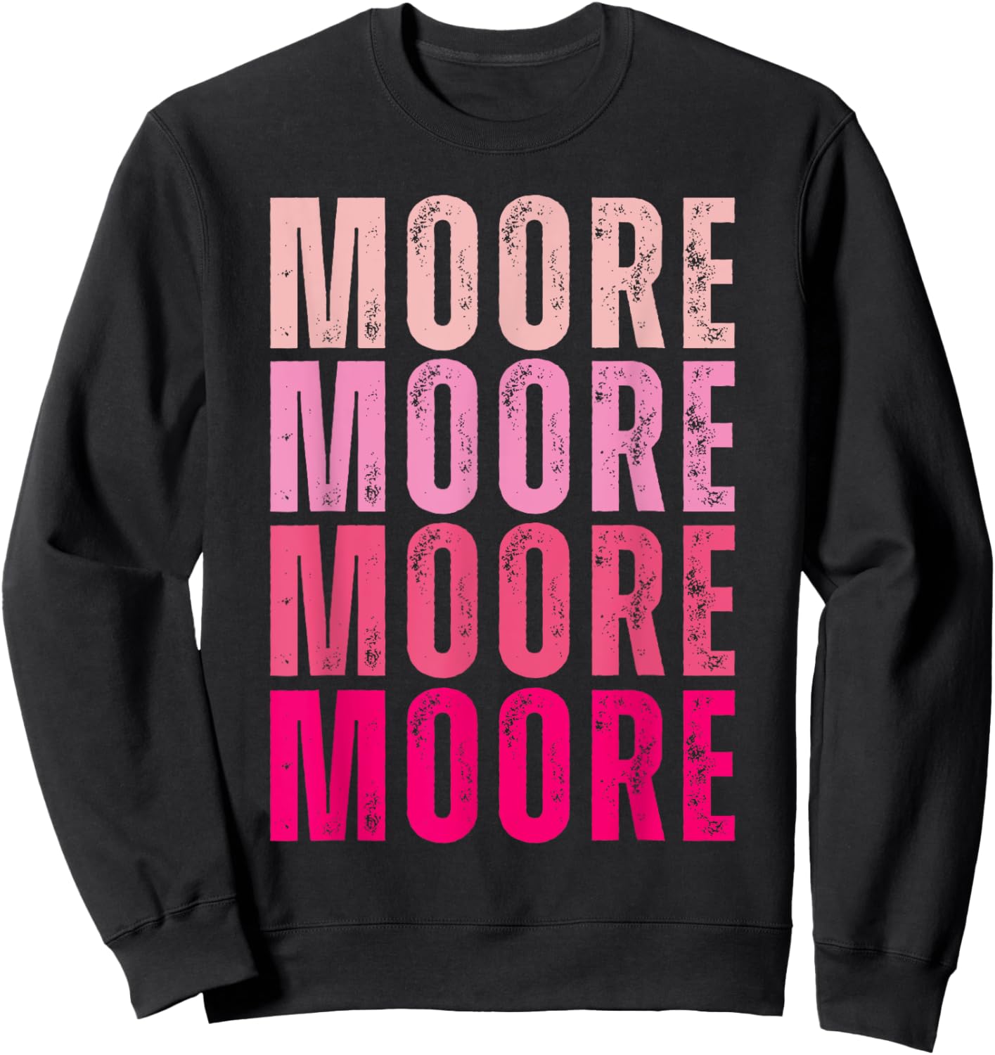 Moore Personalized Name I Love Moore Vintage Sweatshirt - Sweatshirt | Black