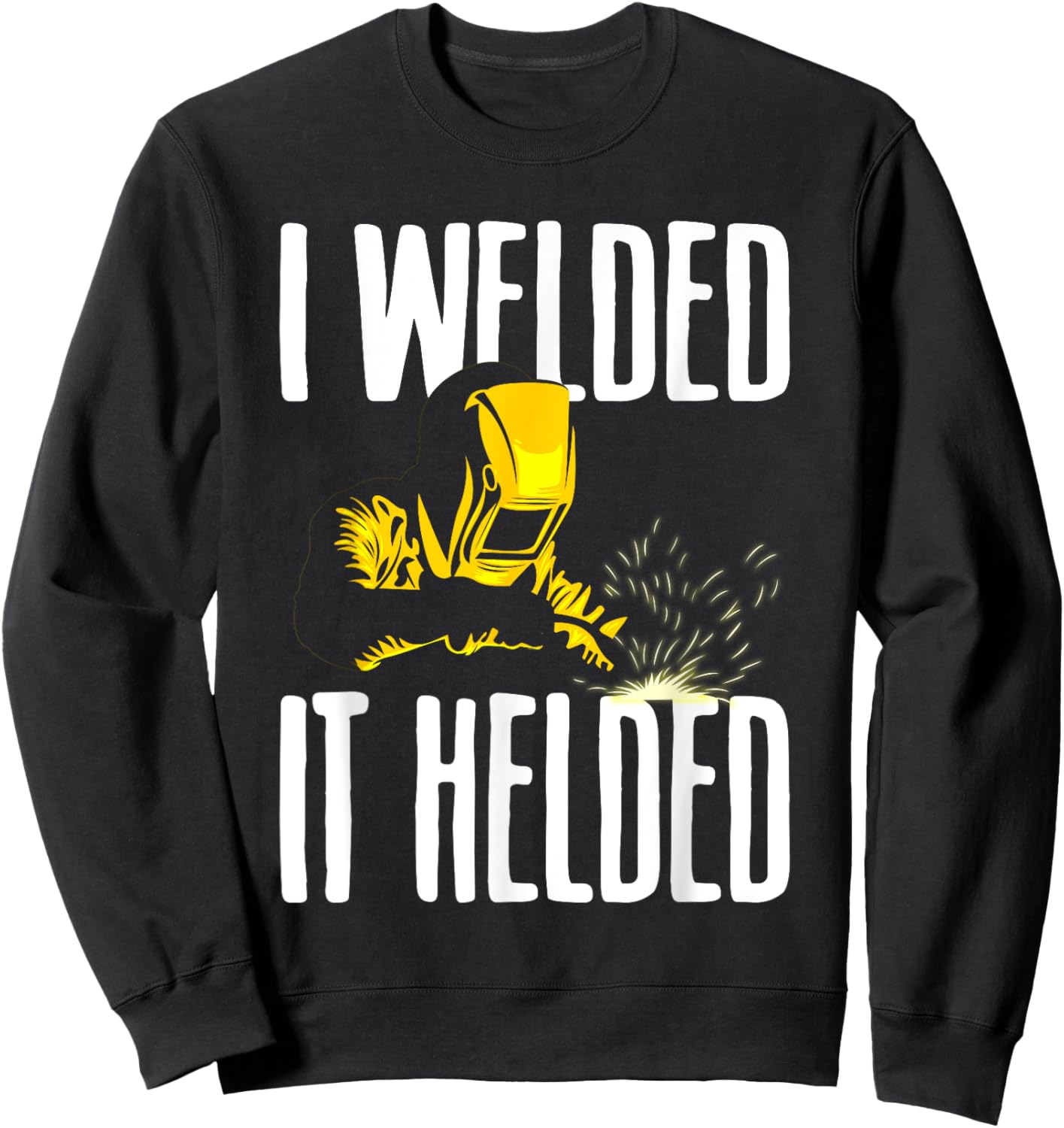 Unique Welding Art Women TIG & MIG Welder Welding Sweatshirt - Sweatshirt | Black