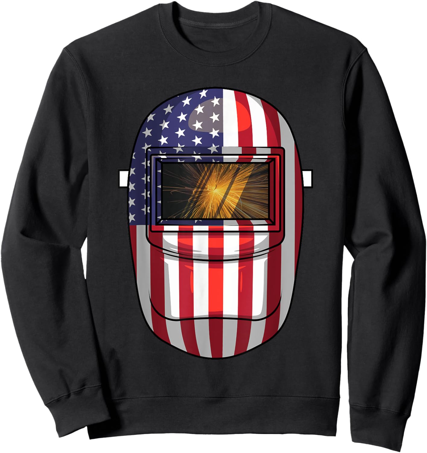 Unique Welding Novelty Women Metal Welder Welding Sweatshirt - Sweatshirt | Black