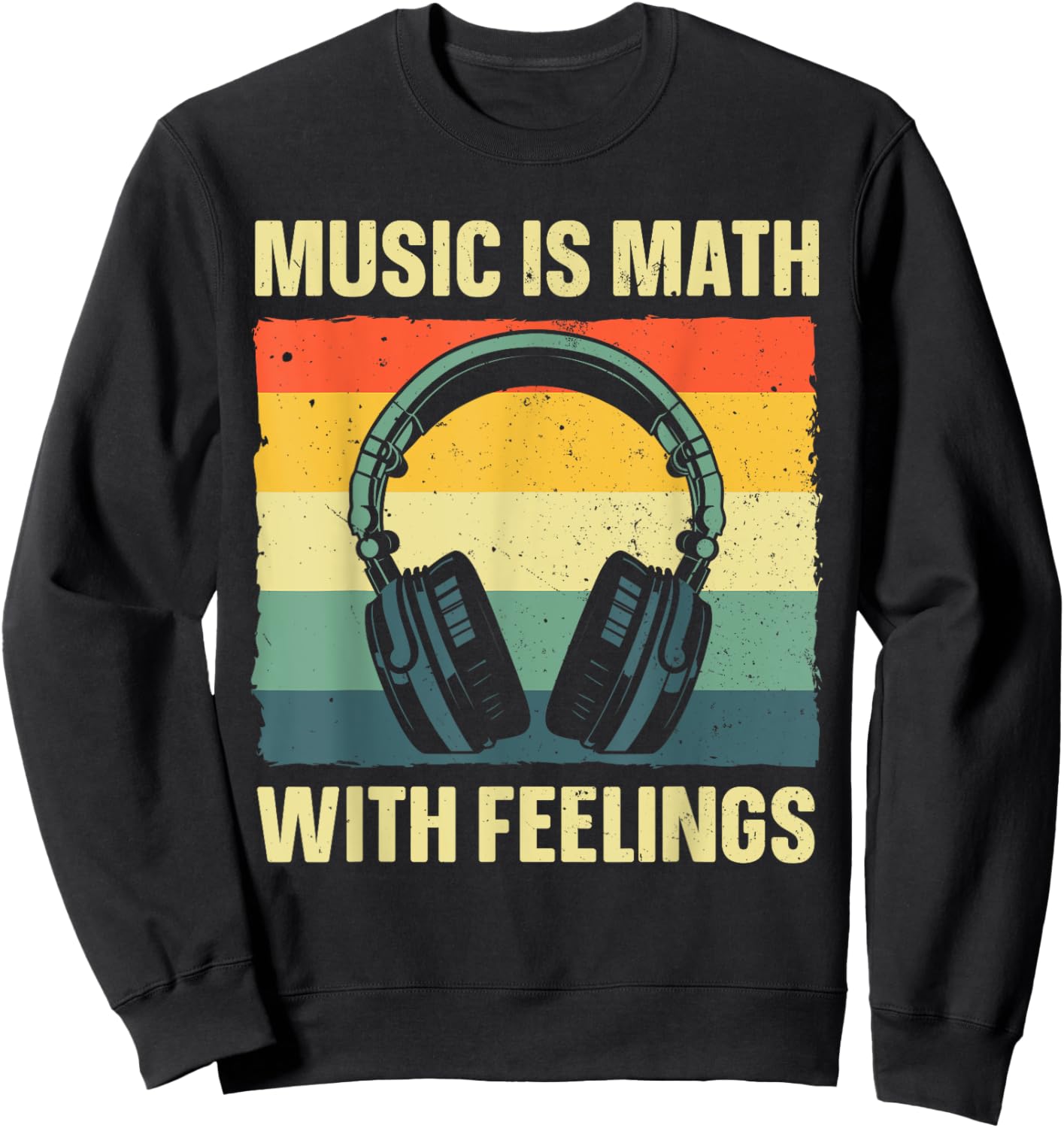 Funny Music Art Women Music Teacher Themed Gag Music Sweatshirt - Sweatshirt | Black