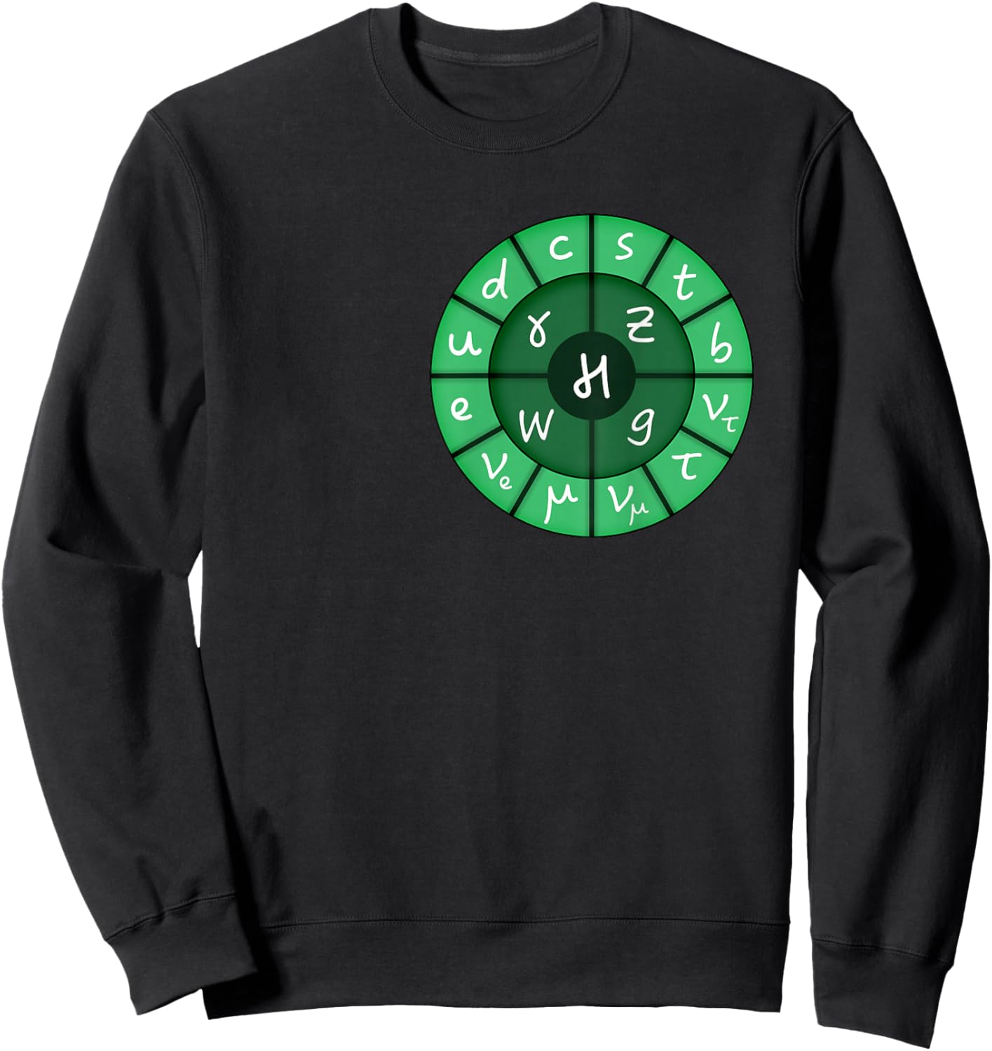 Standard Model of Particles | Nerdy Science Physics Sweatshirt - Sweatshirt | Black