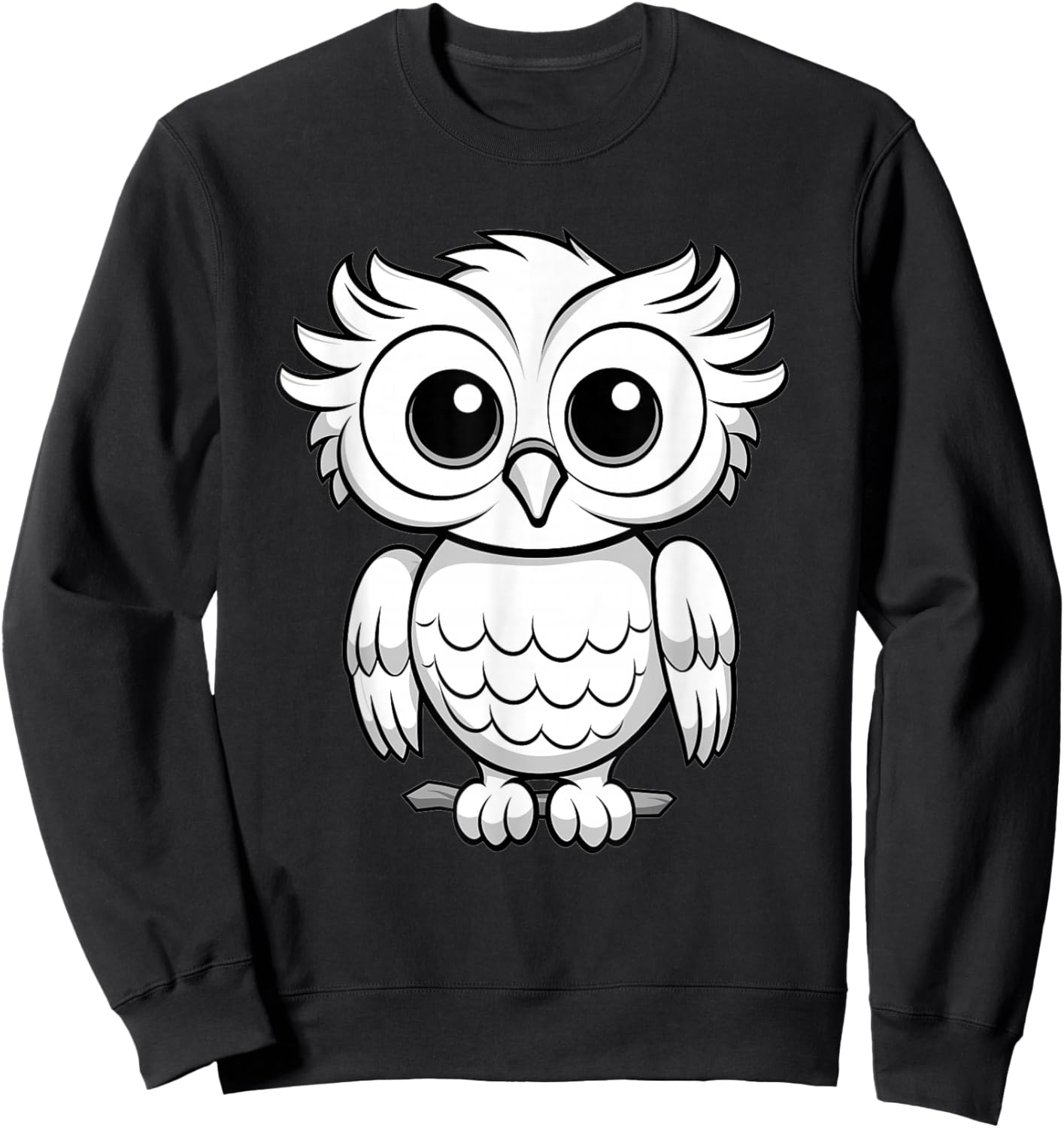 Kids Owl Sweatshirt - Sweatshirt | Black