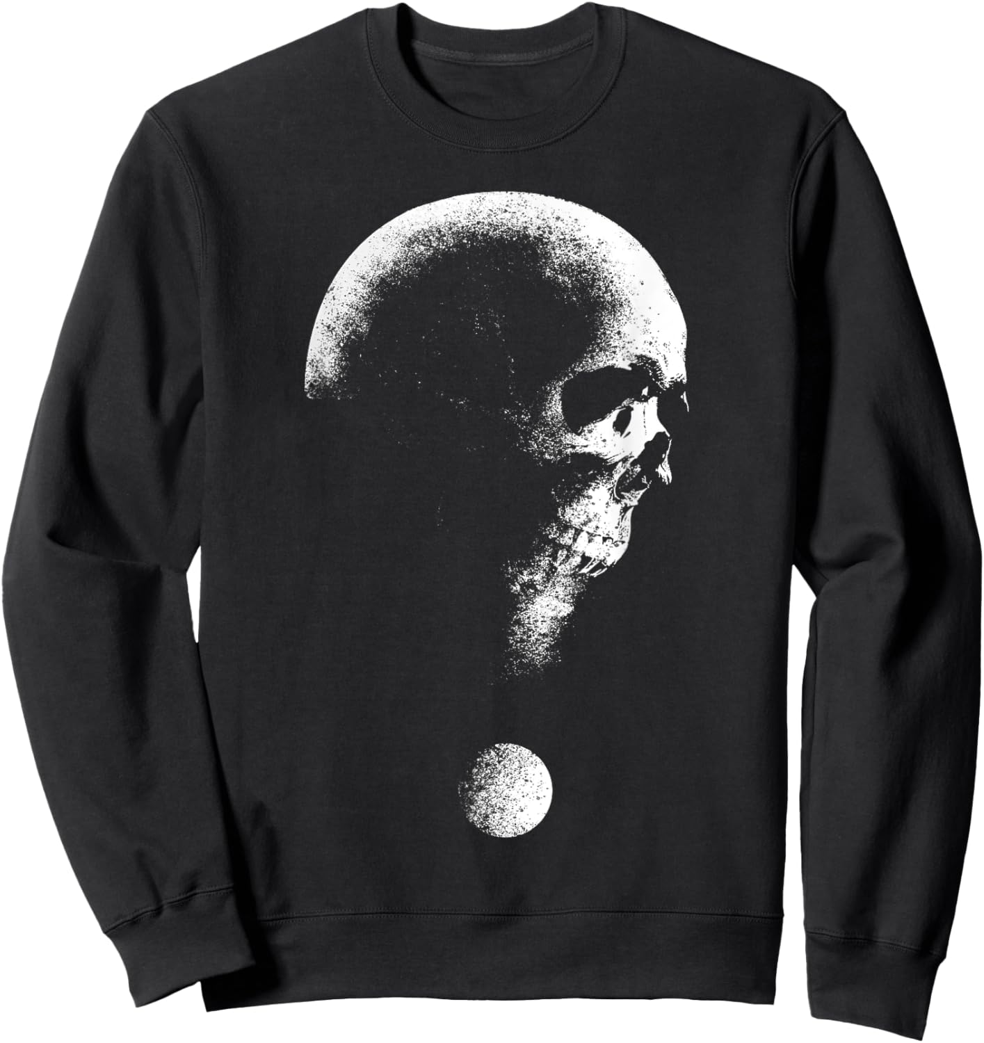 Skull Question Mark Horror Halloween Costume Trick Or Treat Sweatshirt - Sweatshirt | Black