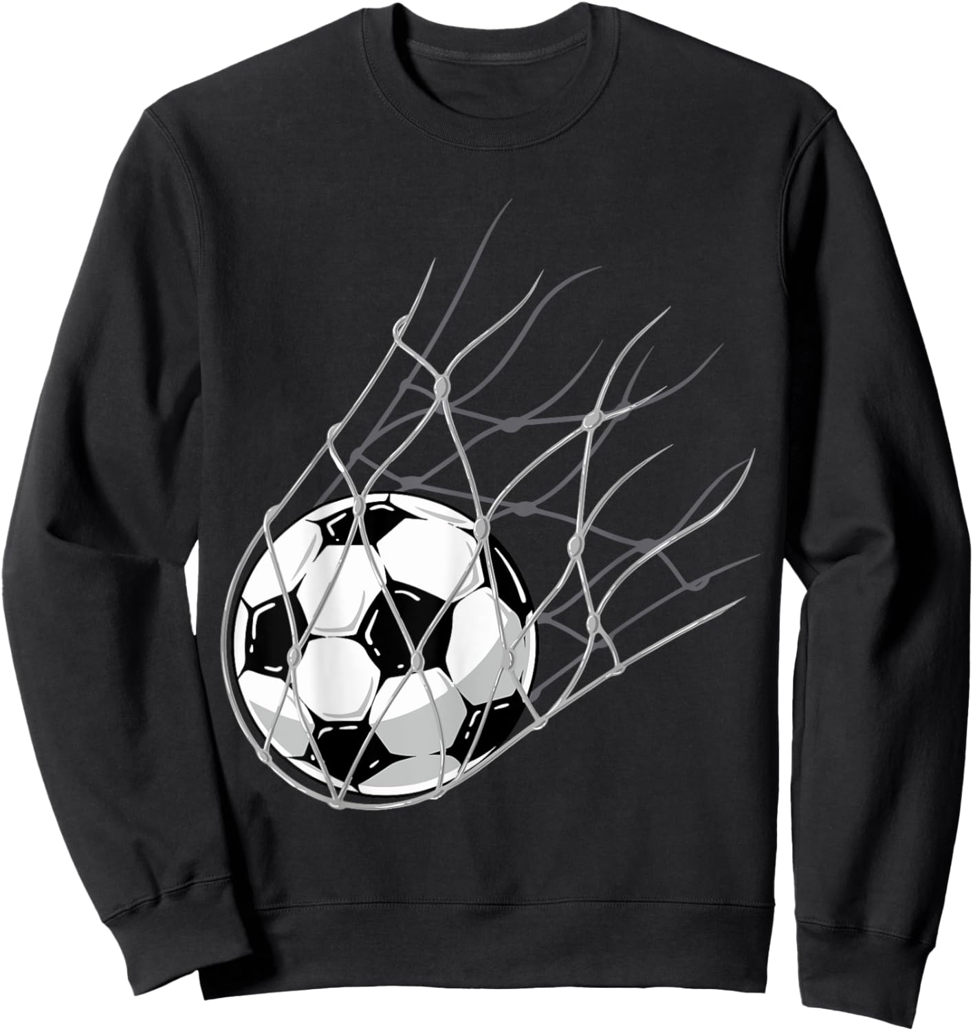 Soccer Ball Goal Funny Player Sports Game Boys Girls Outfit Sweatshirt - Sweatshirt | Black