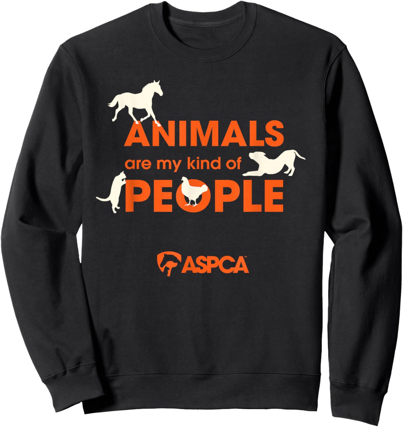 Animals are My Kind of People Sweatshirt - Sweatshirt | Black