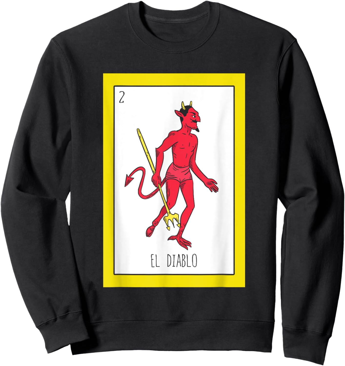 El Diablo Card Sweatshirt - Sweatshirt | Black