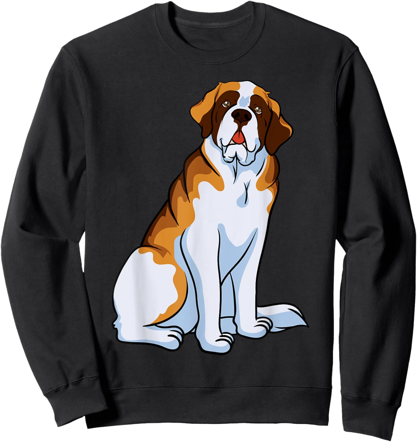 Saint Bernard Owner Breeder Fur Parent Barry Dog Lover Men Women Kids Sweatshirt - Sweatshirt | Black