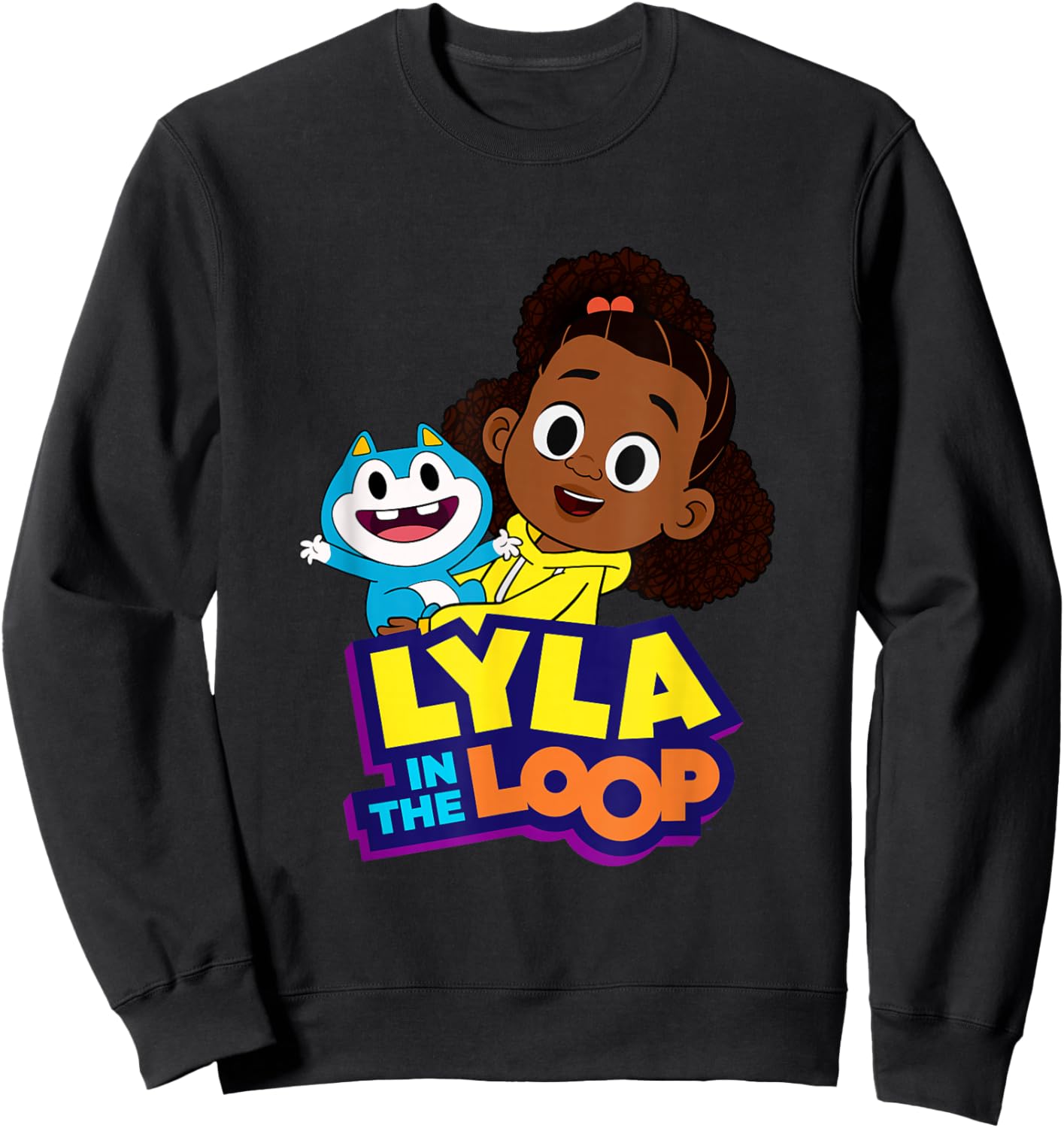 Lyla and STU Logo Sweatshirt - Sweatshirt | Black