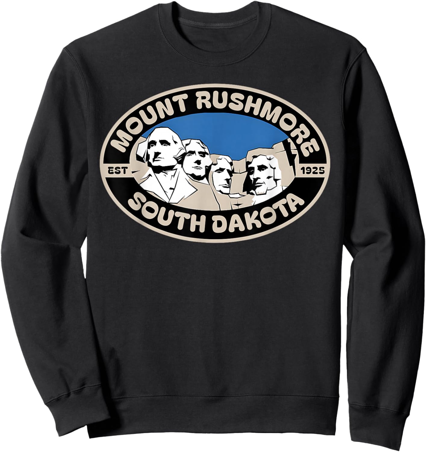 Mount Rushmore South Dakota Souvenir mt Rushmore Sweatshirt - Sweatshirt | Black
