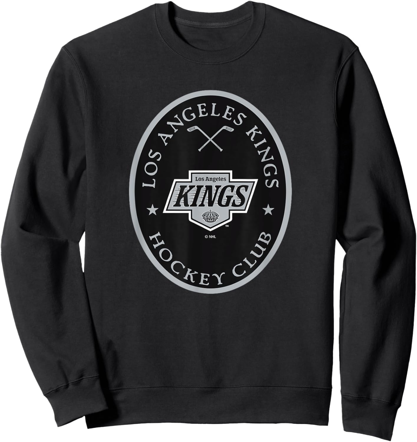 Los Angeles Kings Iconic Dark Heather Officially Licensed Sweatshirt - Sweatshirt | Black