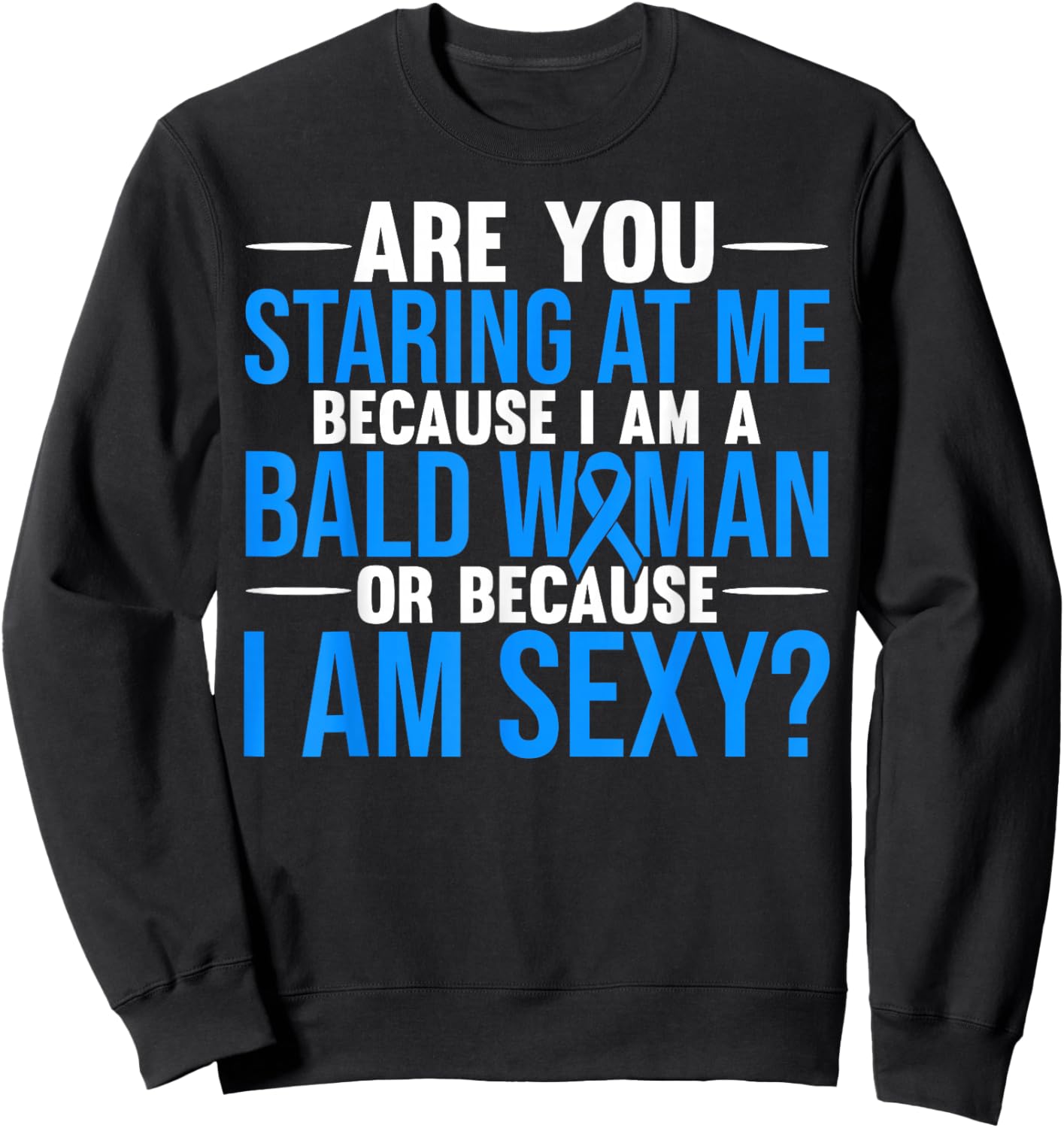 Alopecia Warrior Hair Loss Sweatshirt - Sweatshirt | Black