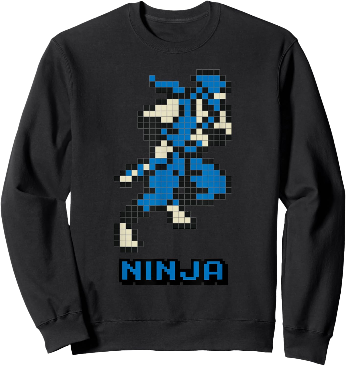Ninja 8 bits game Sweatshirt - Sweatshirt | Black