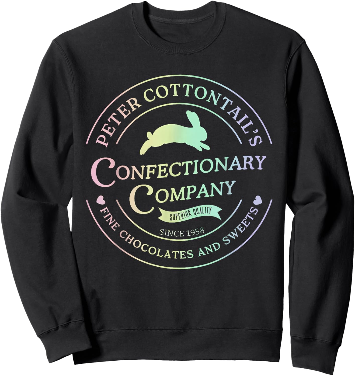 Cottontail Candy Company Fine Chocolate Jellybeans T-Shirt - Sweatshirt | Black
