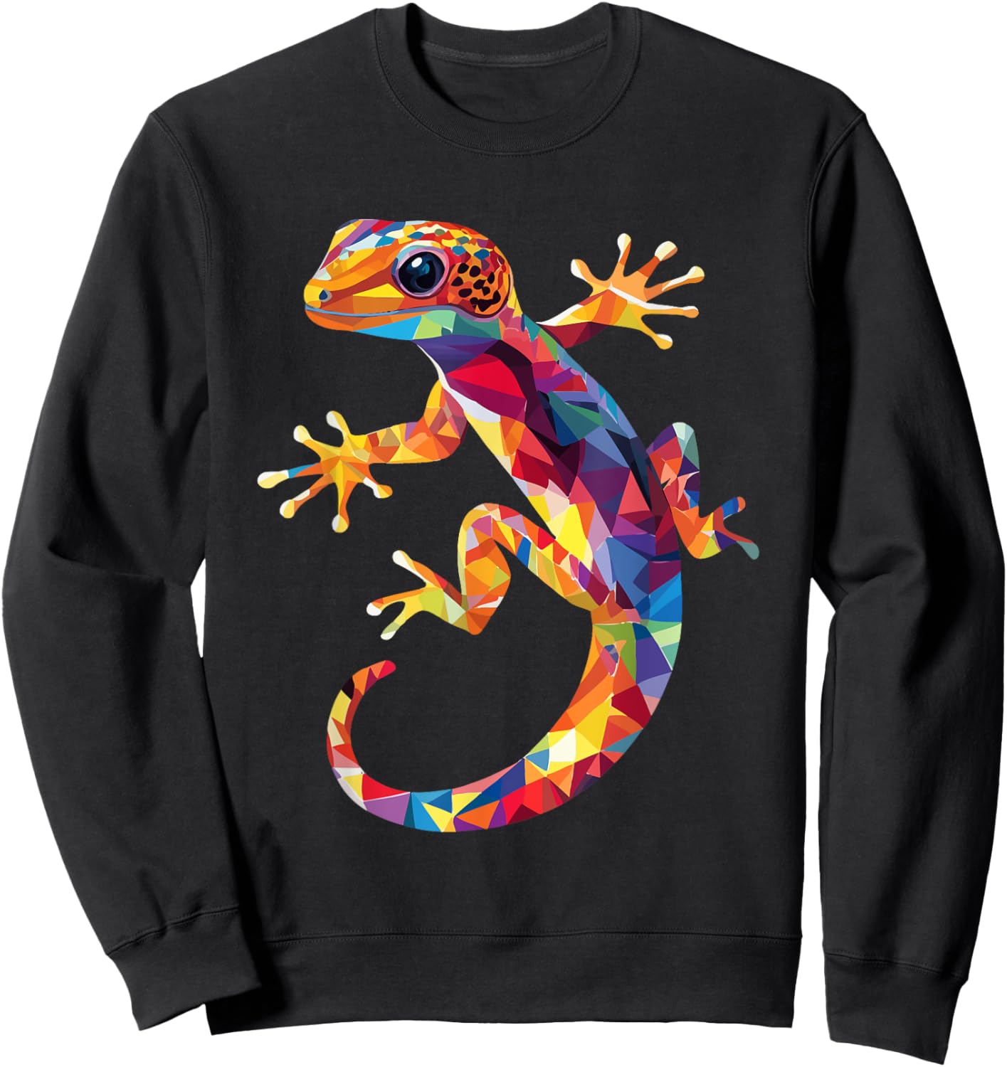 Leopard Gecko Color Pop Art Gecko Lovers Sweatshirt - Sweatshirt | Black