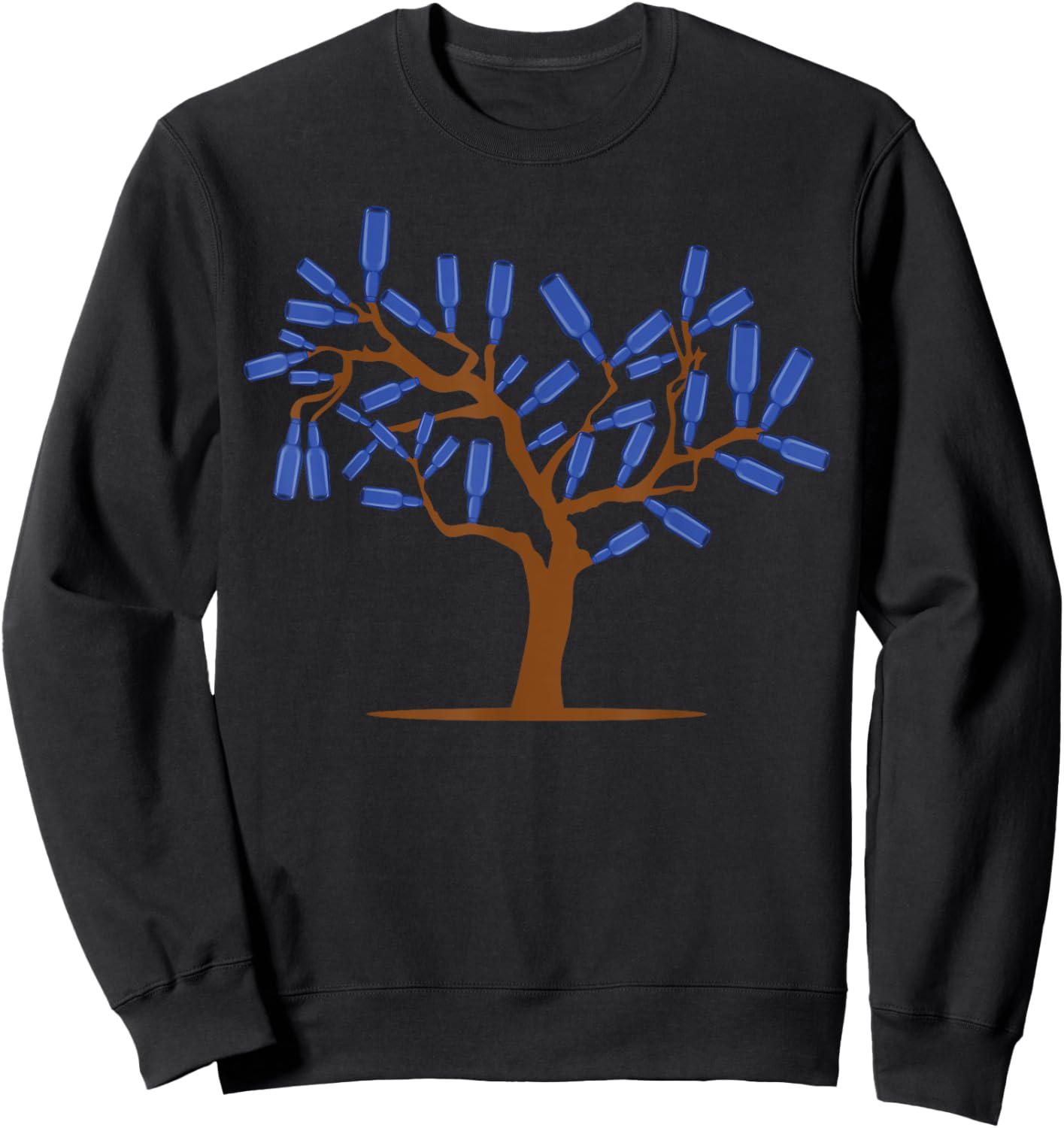 Blue Bottle Tree Gullah Catch Evil Spirits Sweatshirt - Sweatshirt | Black