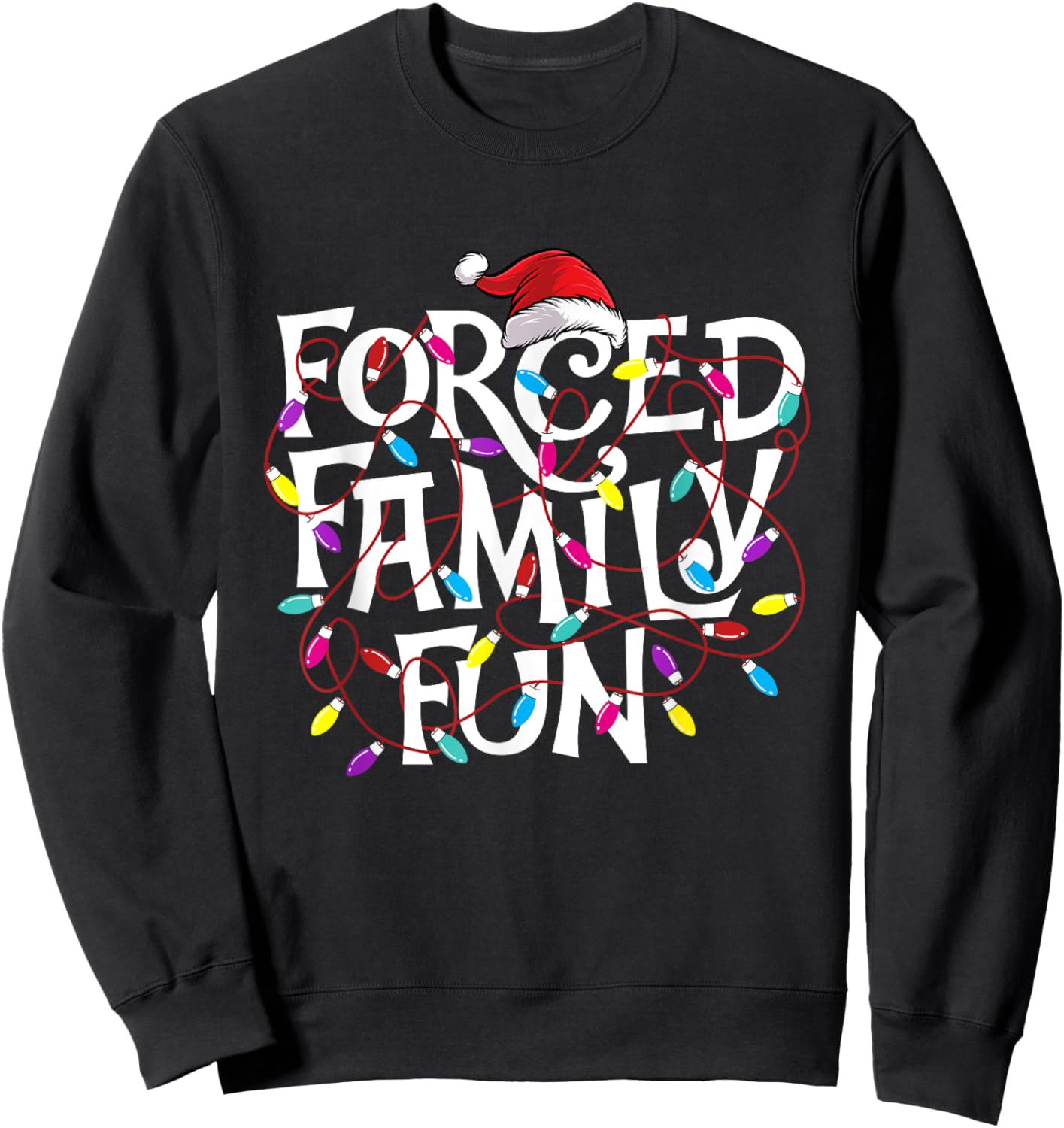 Forced Family Fun - Xmas Christmas Squad Sweatshirt - Sweatshirt | Black