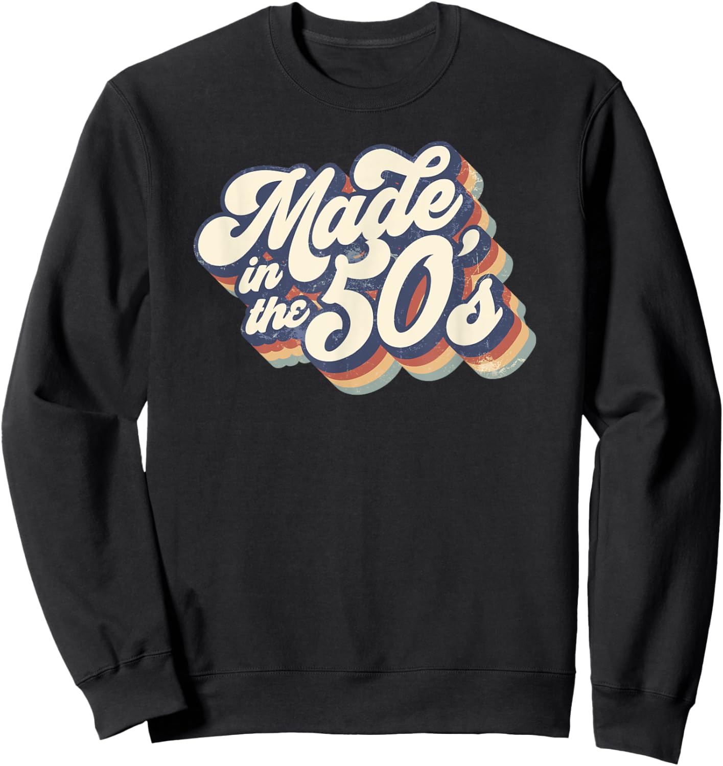 Vintage Made in the 50s Retro Sweatshirt - Sweatshirt | Black