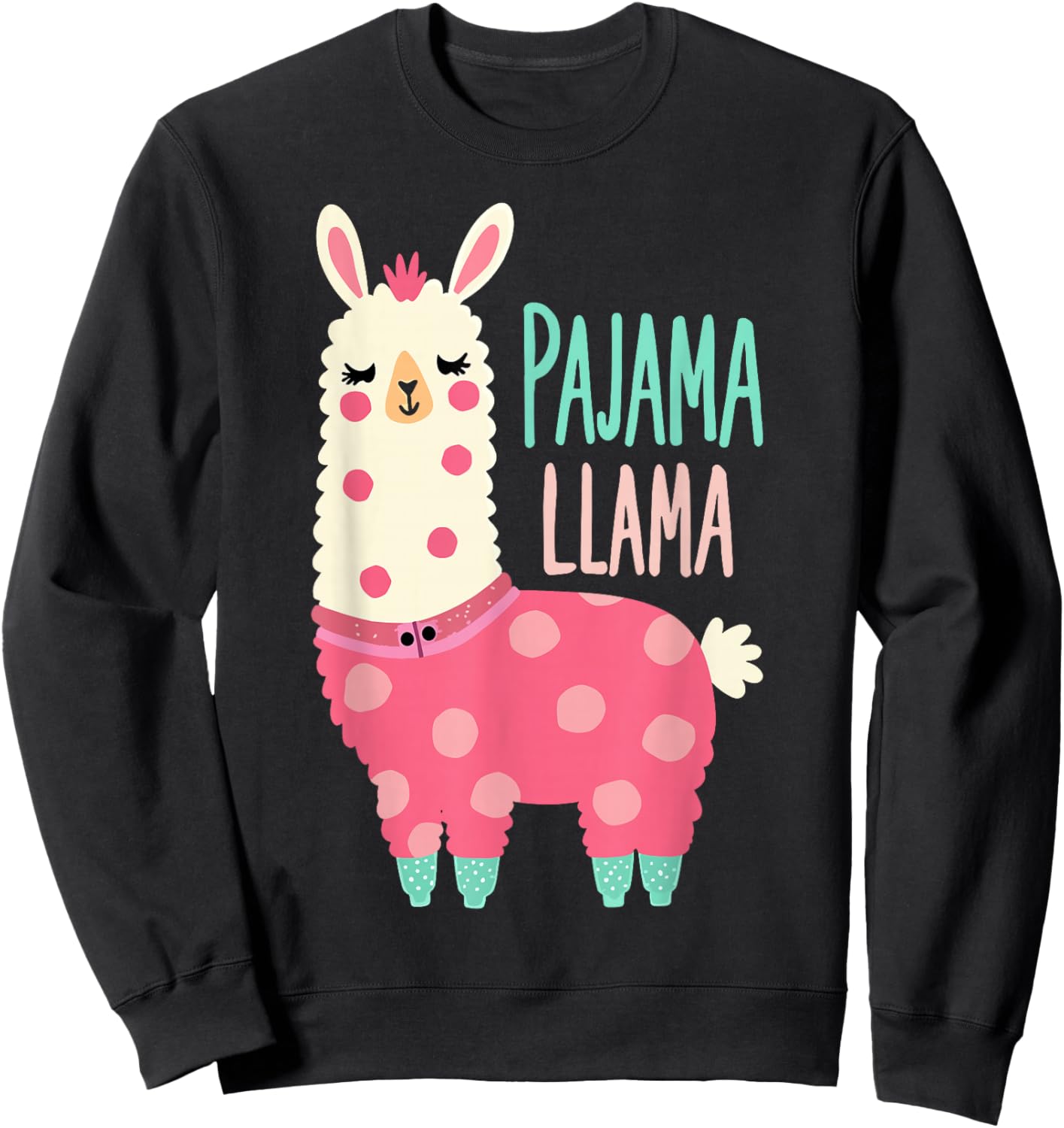 LLama Design Lama pajama Sweatshirt - Sweatshirt | Black