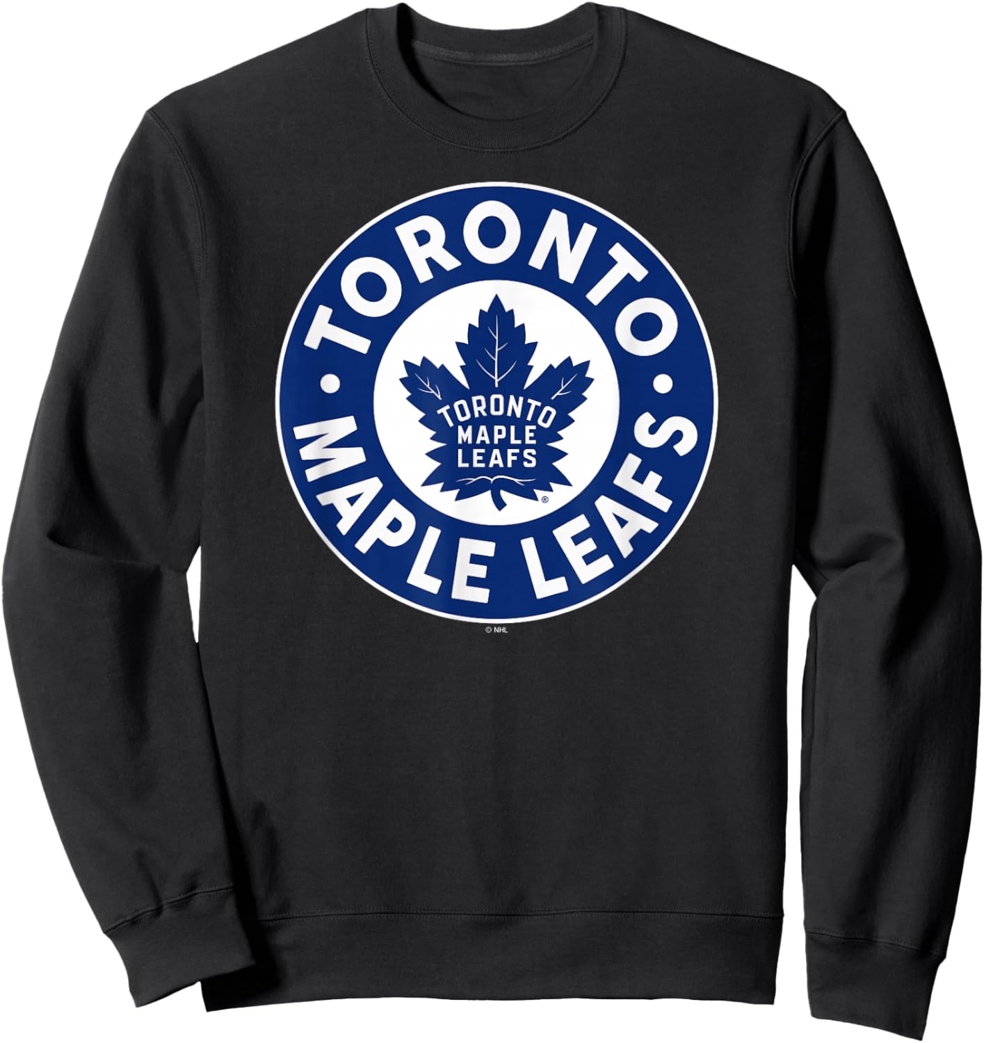 Toronto Maple Leafs Symbol Black Officially Licensed Sweatshirt - Sweatshirt | Black