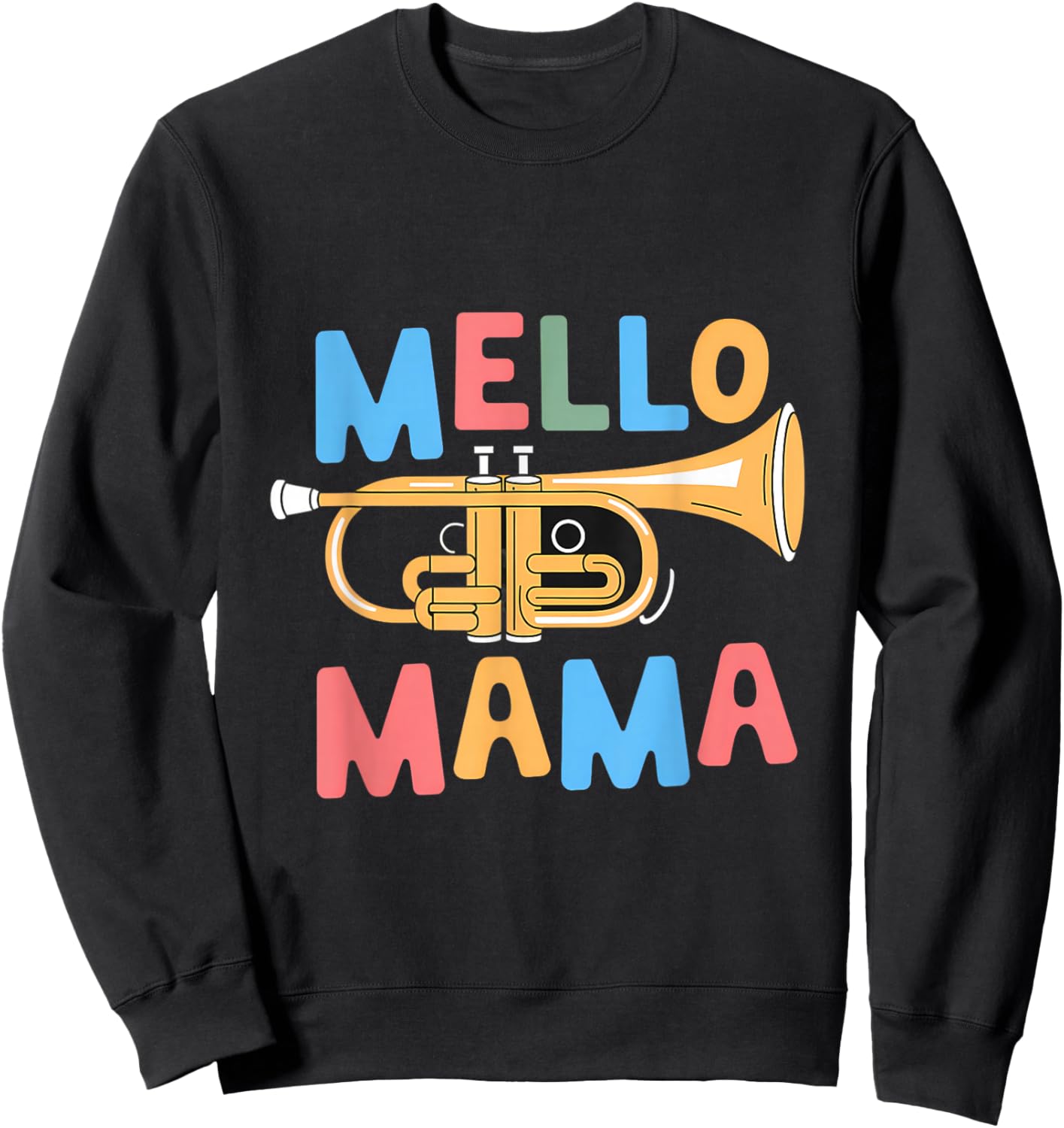 Mello Mama Music Mellophone Band Mom Sweatshirt - Sweatshirt | Black