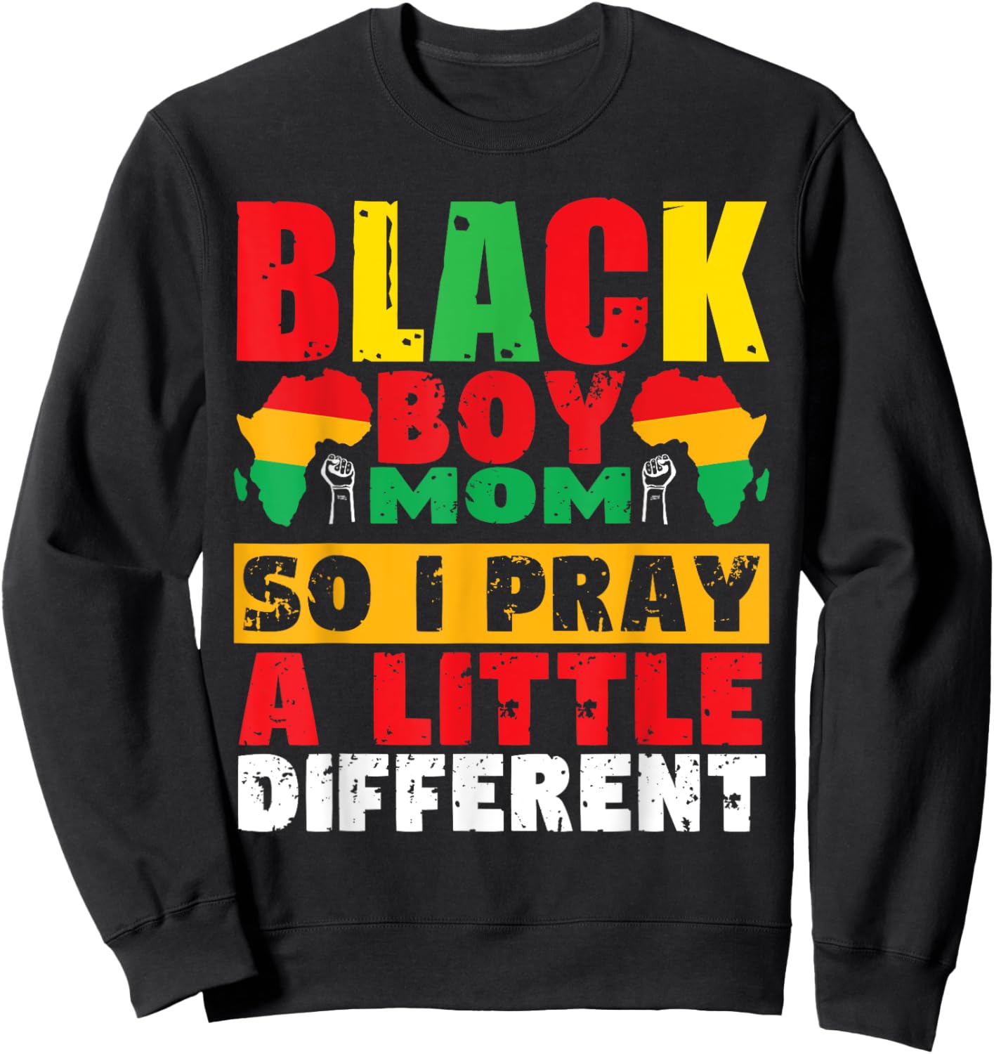 Religious Black Boy Mom mama black history month African Sweatshirt - Sweatshirt | Black