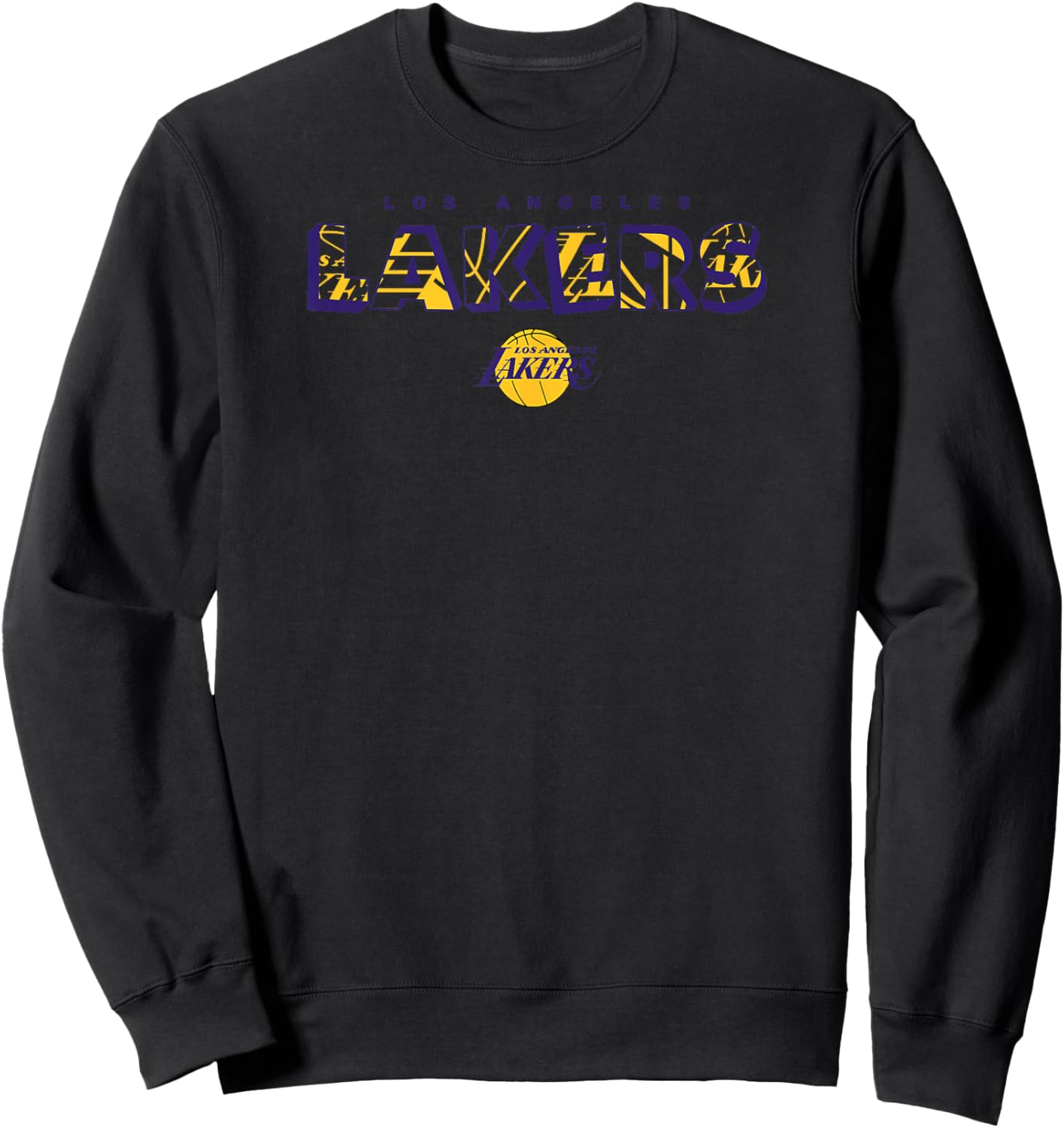NBA - Los Angeles Lakers Logo Knockout White Sweatshirt - Sweatshirt | Black