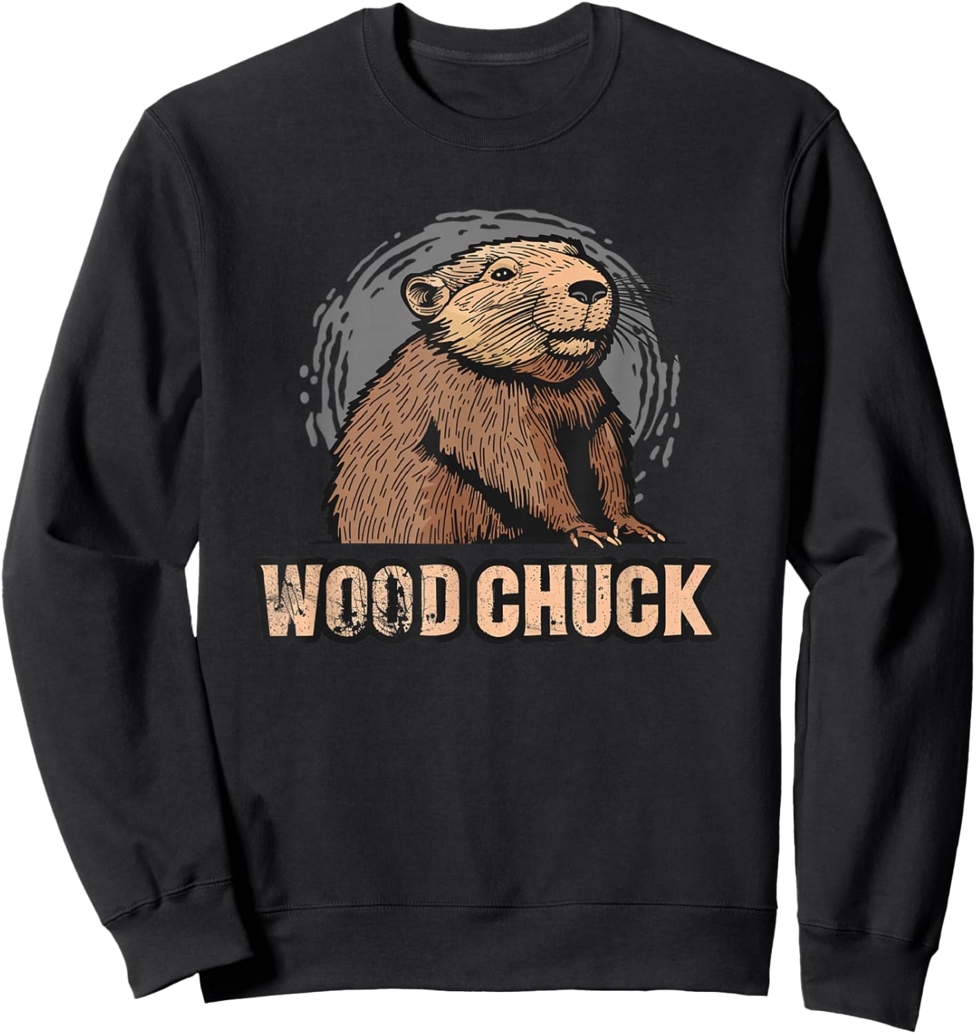 Pretty Woodchuck Costume for Funny Boys and Girls Sweatshirt - Sweatshirt | Black