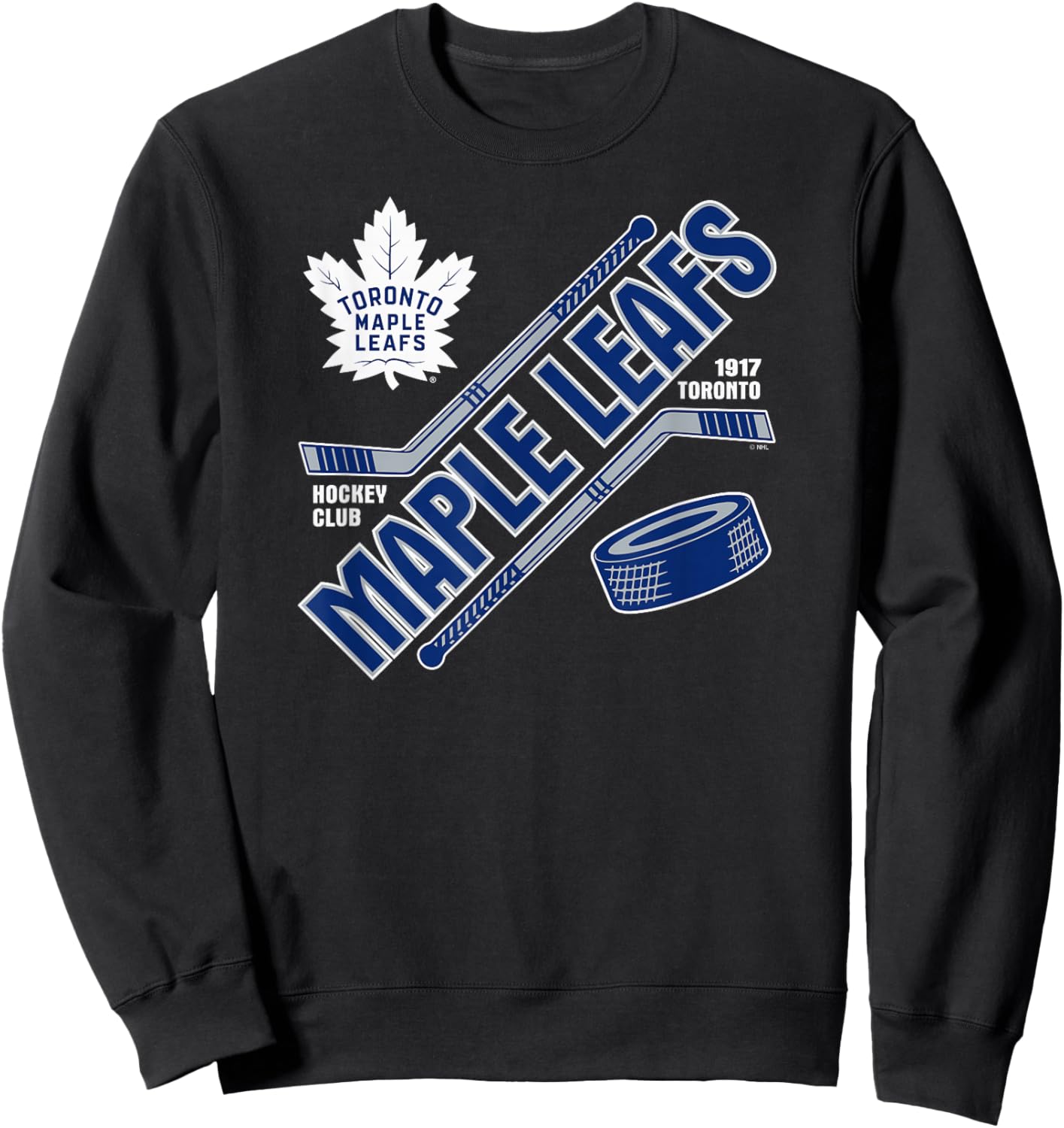 Toronto Maple Leafs Force Black Officially Licensed Sweatshirt - Sweatshirt | Black