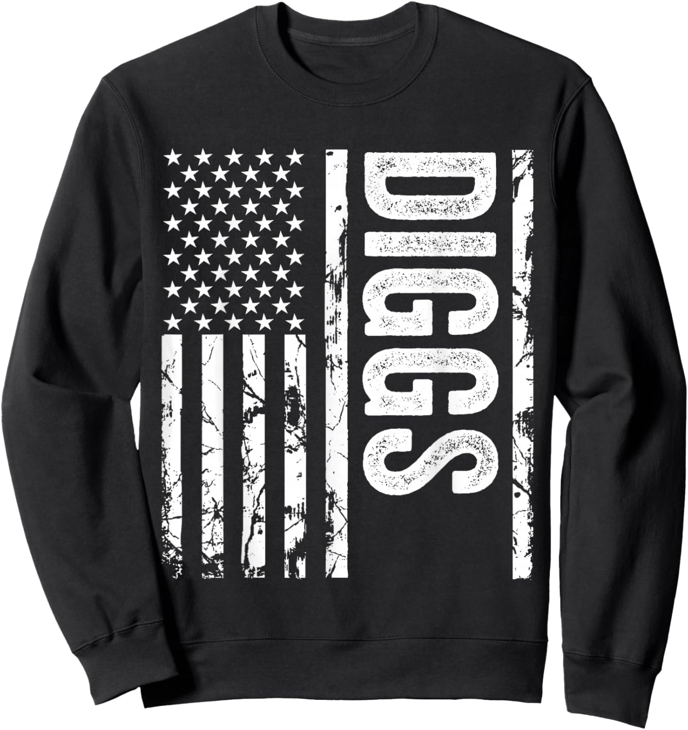 Diggs Last Name Funny Surname Team Diggs Family Reunion Sweatshirt - Sweatshirt | Black