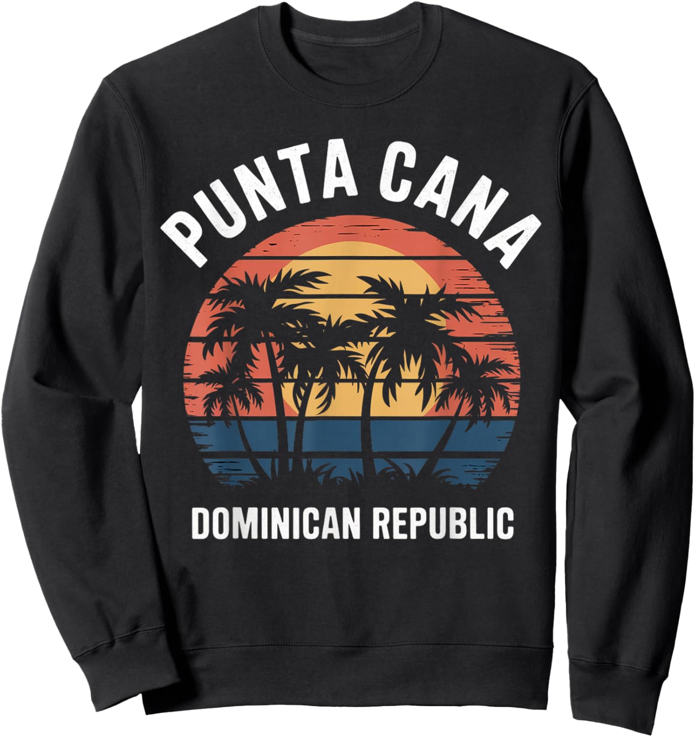 Punta Cana Souvenirs Family Beach Friends Group Vacation Sweatshirt - Sweatshirt | Black
