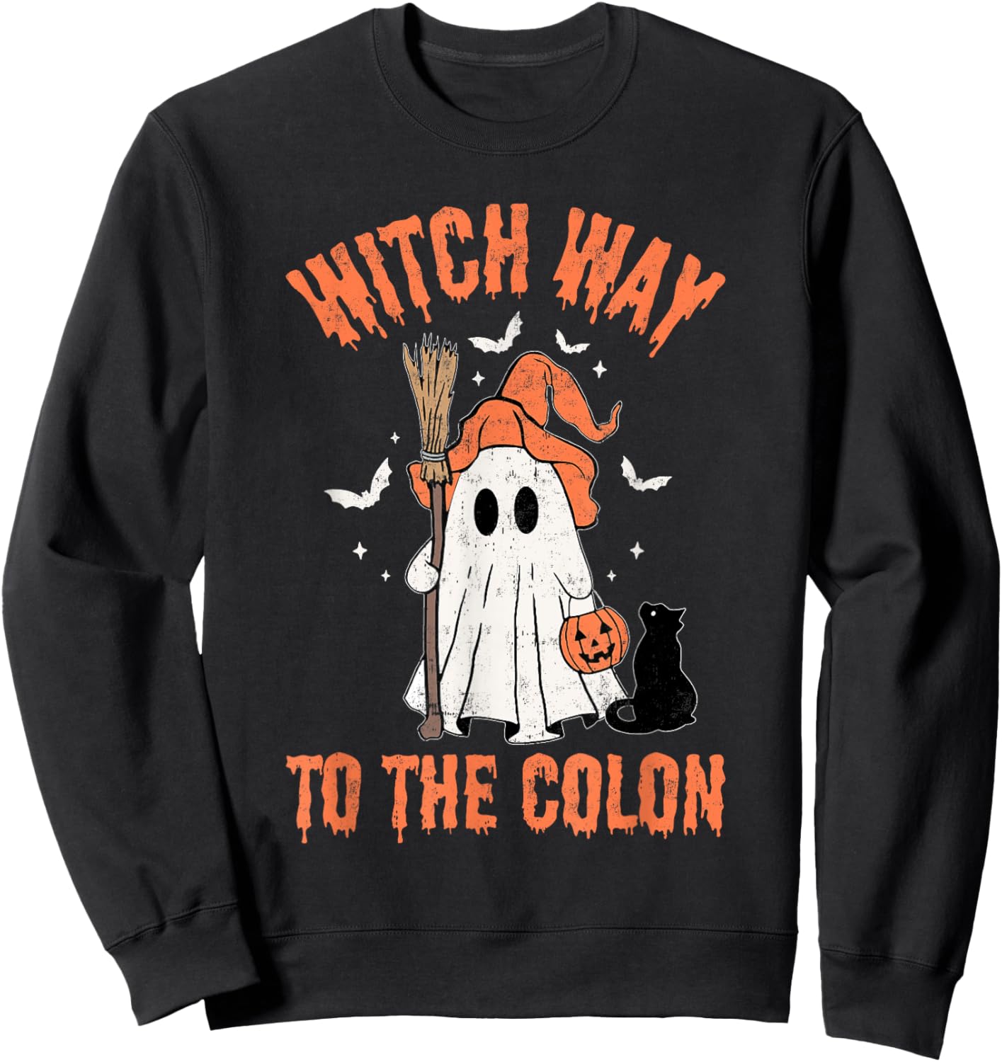 Endo Nurse Halloween Gastrointestinal Nurse Spooky GI T Cute Sweatshirt - Sweatshirt | Black