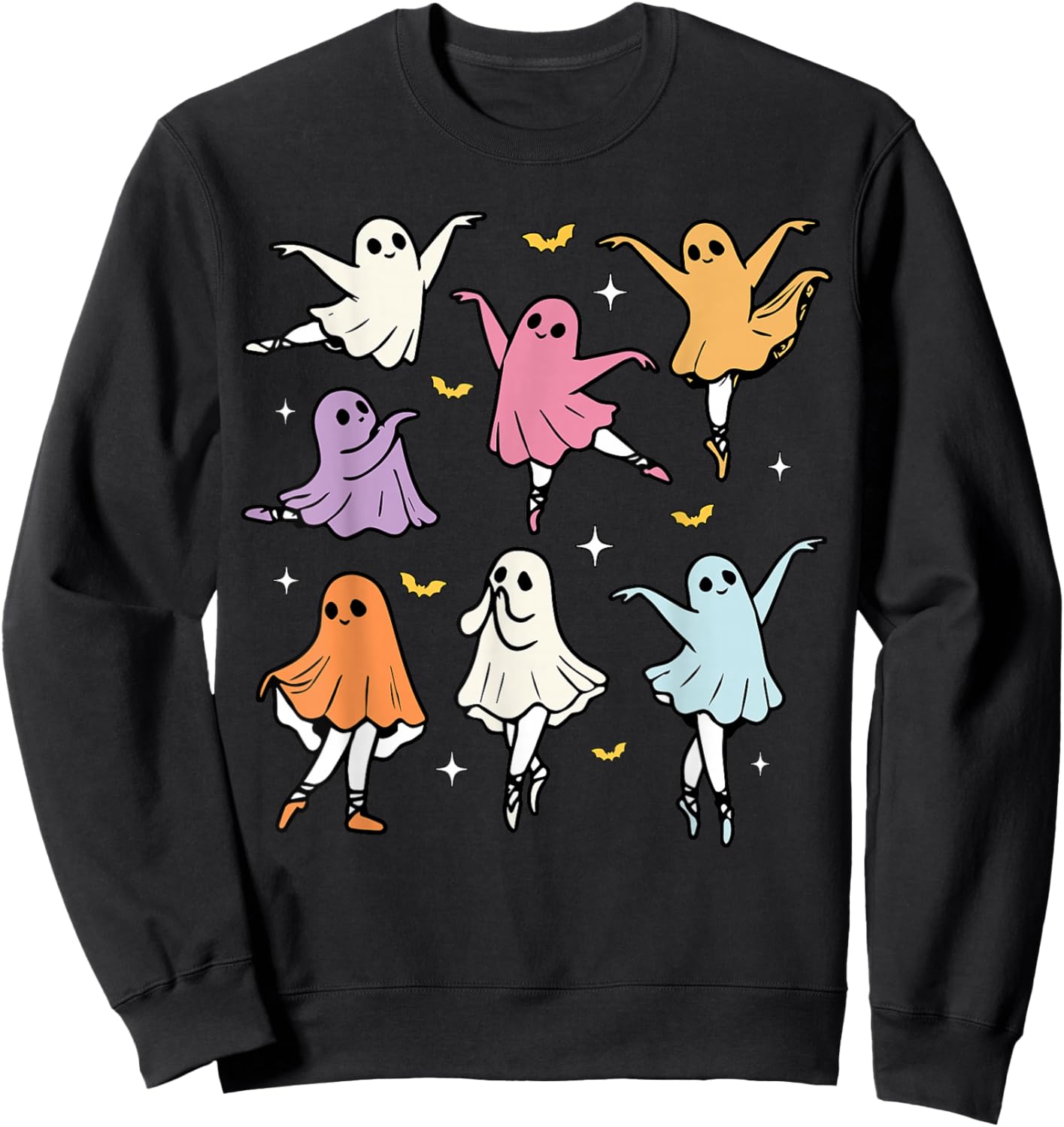Ballet Ghost Ballet Dancer Spooky Dance Teacher Halloween Sweatshirt - Sweatshirt | Black