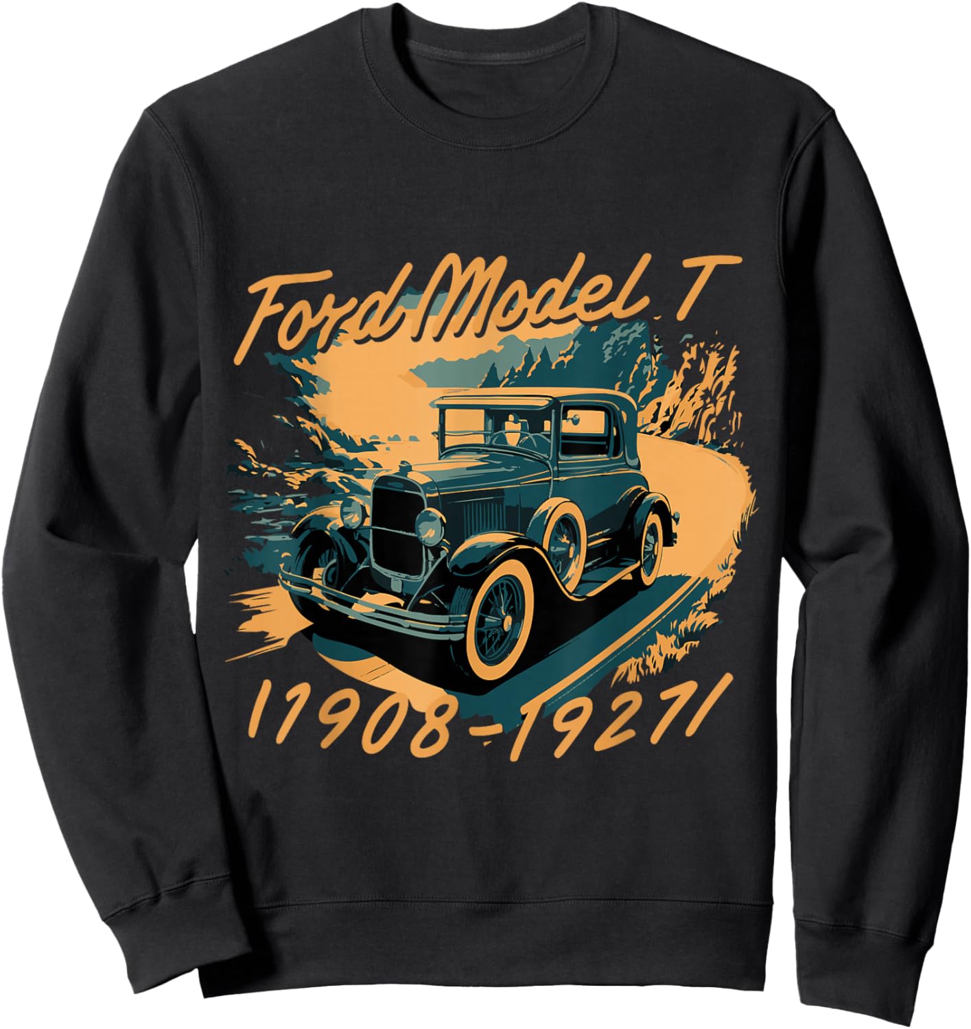 Classic Car Vintage Model T 1908 -1927 Sweatshirt - Sweatshirt | Black