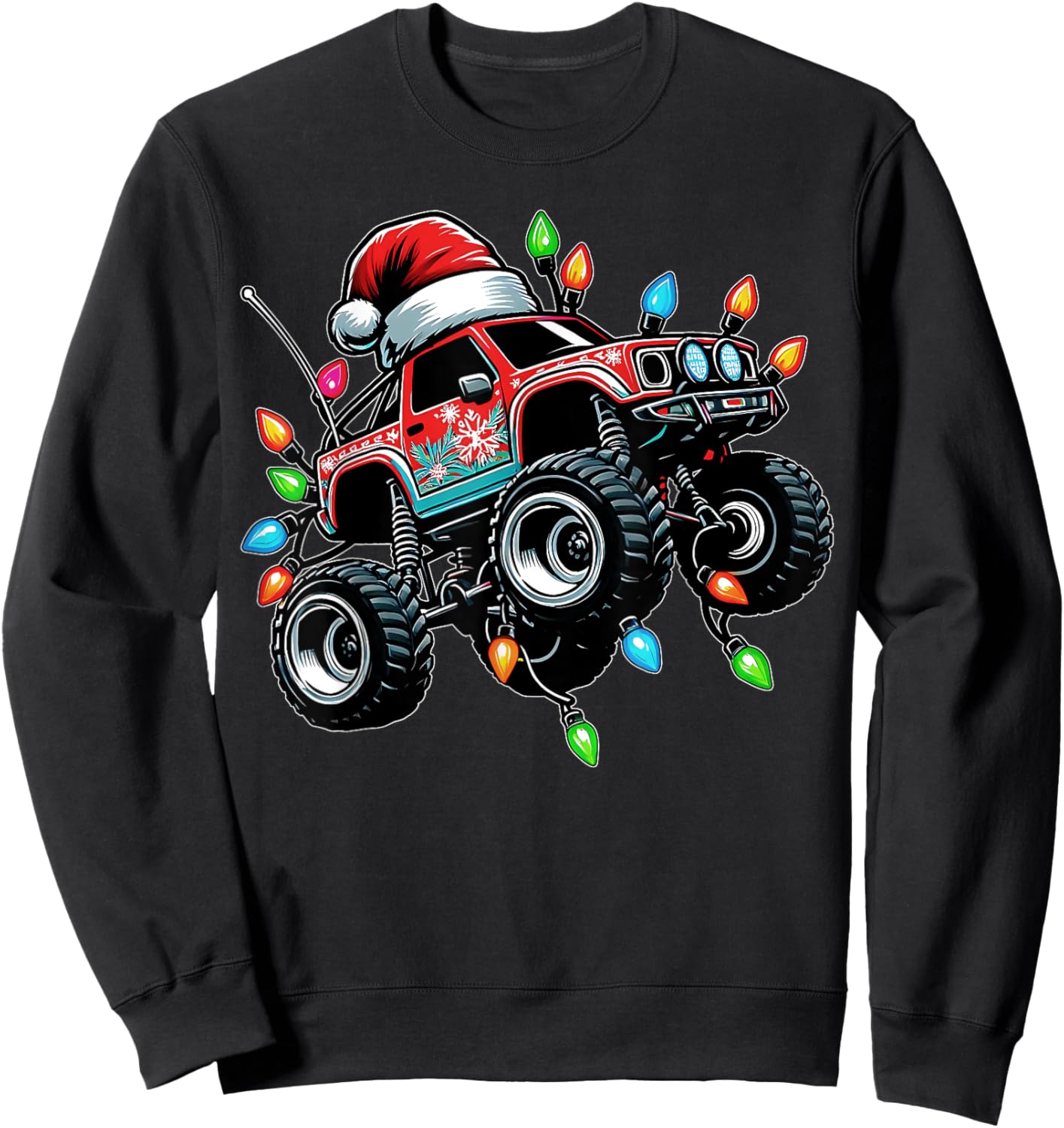 RC Car Racing Christmas Hat Xmas Sweatshirt - Sweatshirt | Black