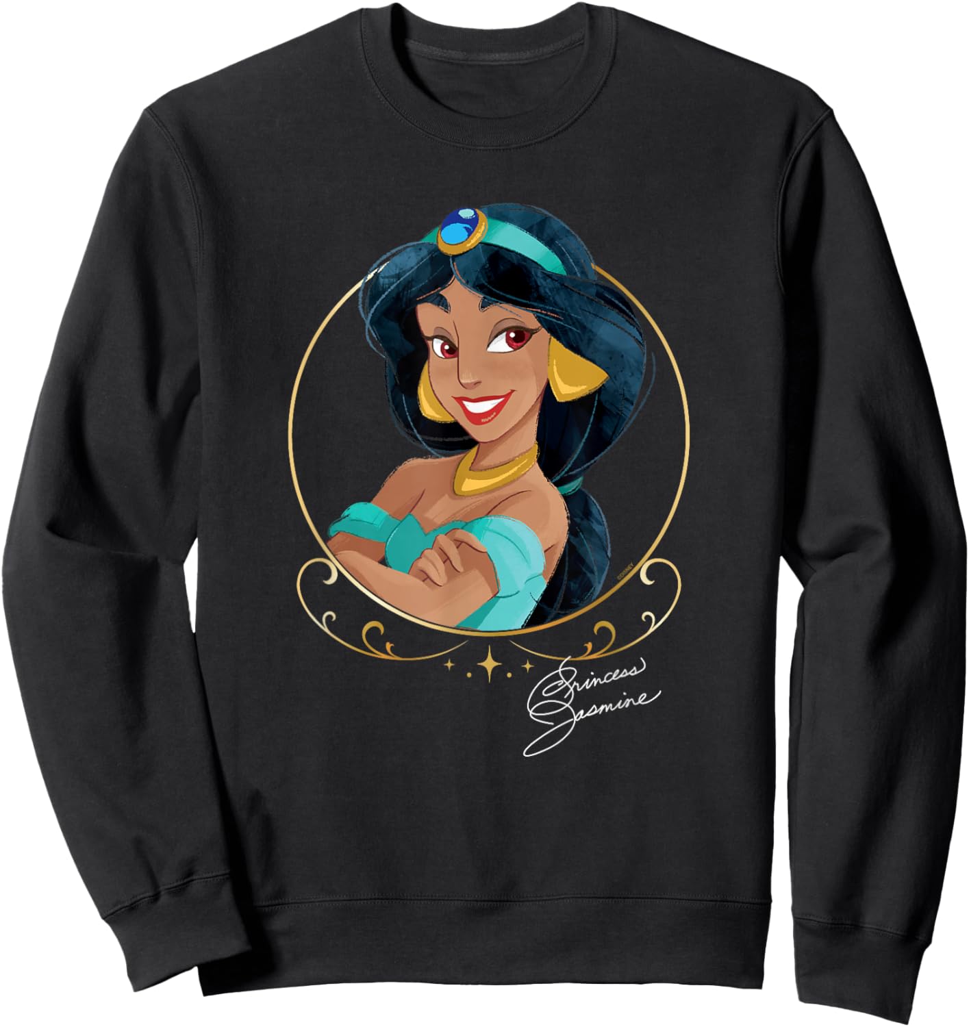 Disney Princess Royalty Group Matching Jasmine 2-Sided Sweatshirt - Sweatshirt | Black