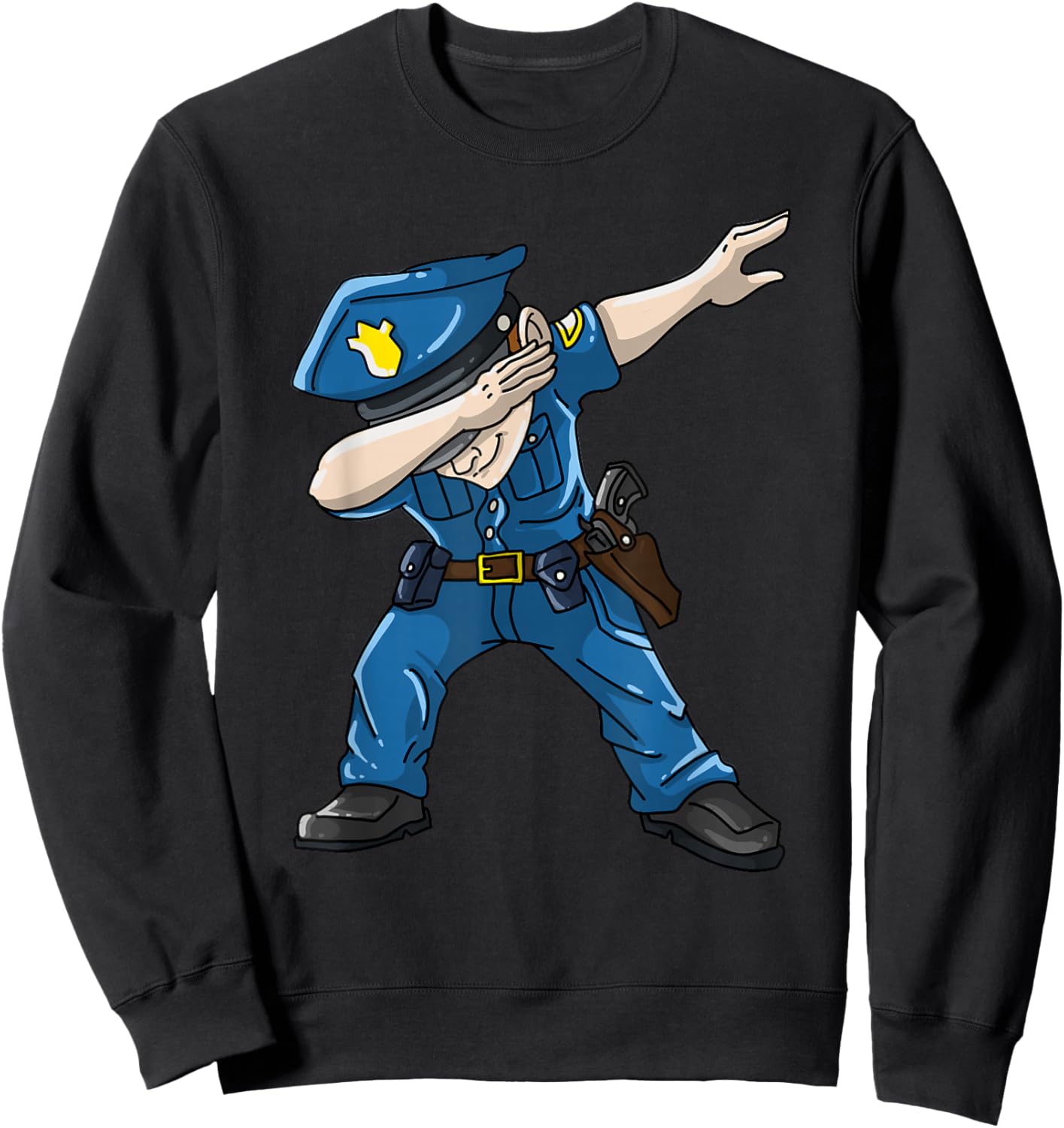 Cool Police Officer Design For Boys Kids Toddler Cop Police Sweatshirt - Sweatshirt | Black