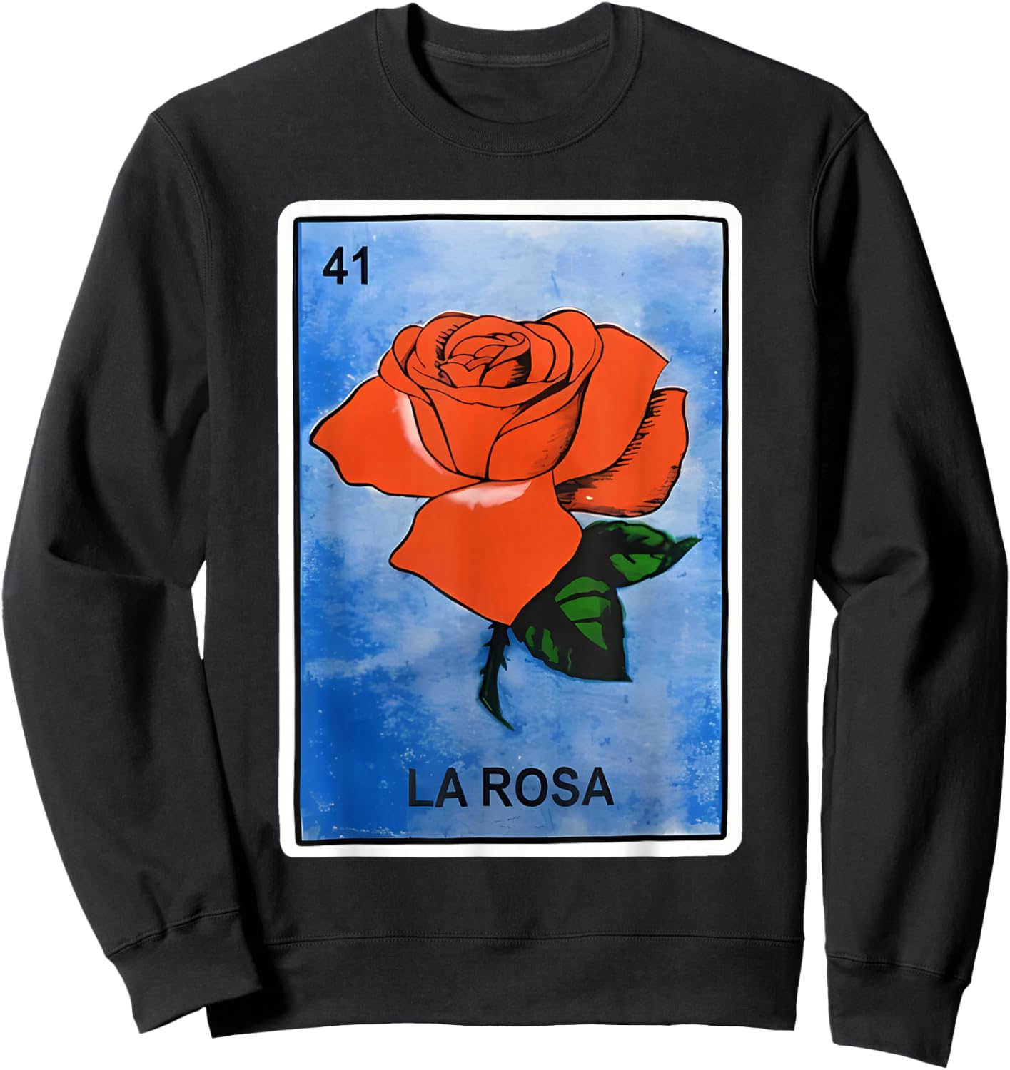 La Rosa Card Mexican Lottery Card For Girl Women Sweatshirt - Sweatshirt | Black
