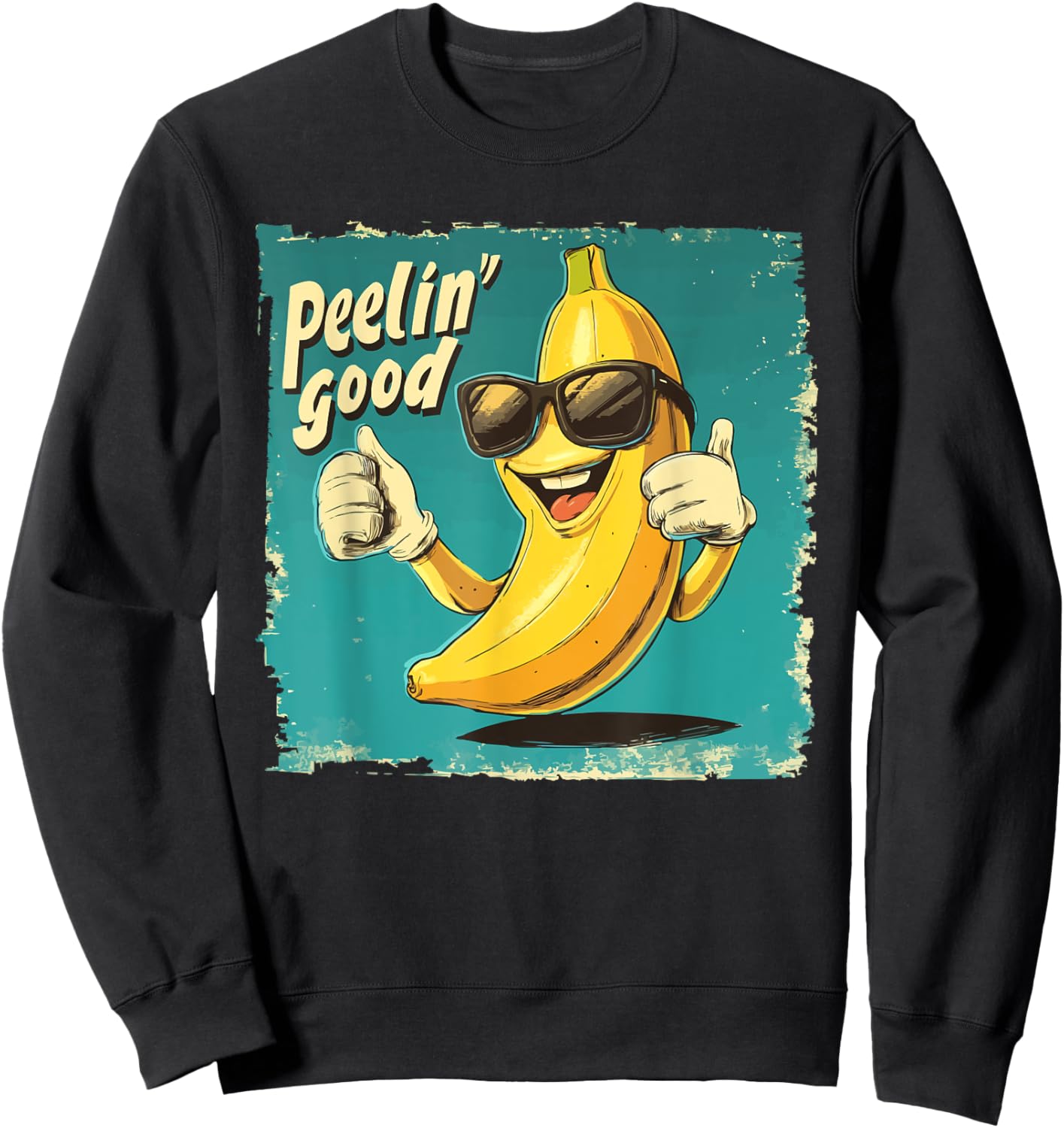 Funny Banana Pun Fruit Lover Banana Jokes Sweatshirt - Sweatshirt | Black