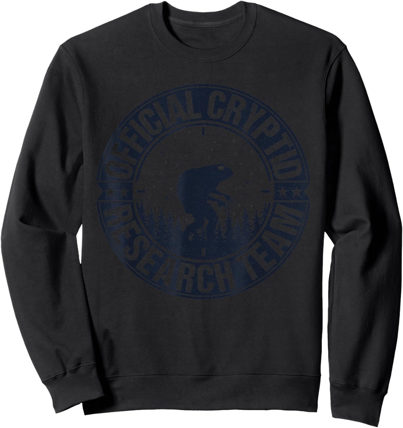 Official Cryptid Research Team Loveland Frogman Hunting Sweatshirt - Sweatshirt | Black