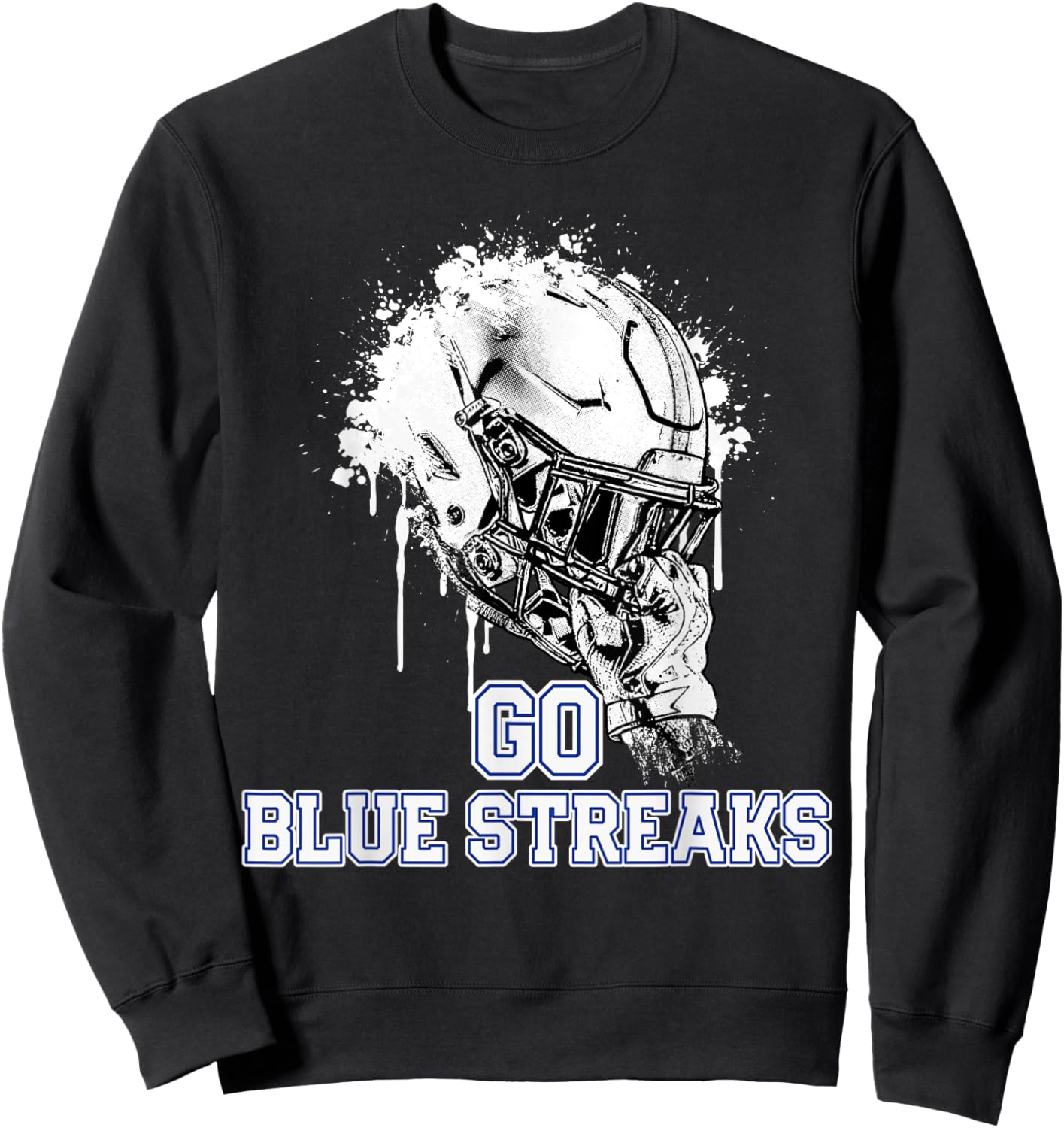 Madison Blue Streaks Rising Helmet GO! Sweatshirt - Sweatshirt | Black