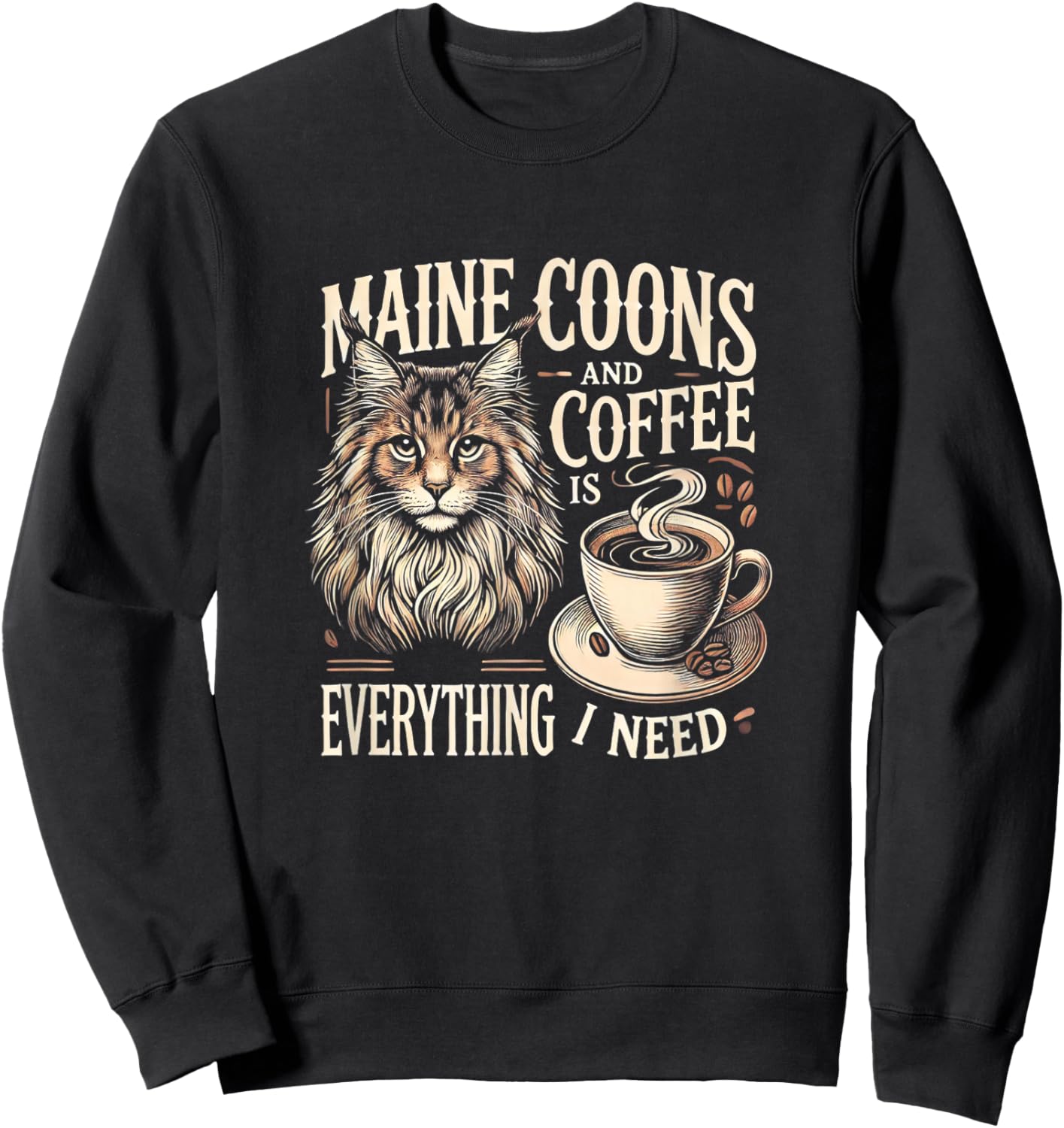 Maine Coon Lover Maine Coon Cat Maine Coons Women Sweatshirt - Sweatshirt | Black