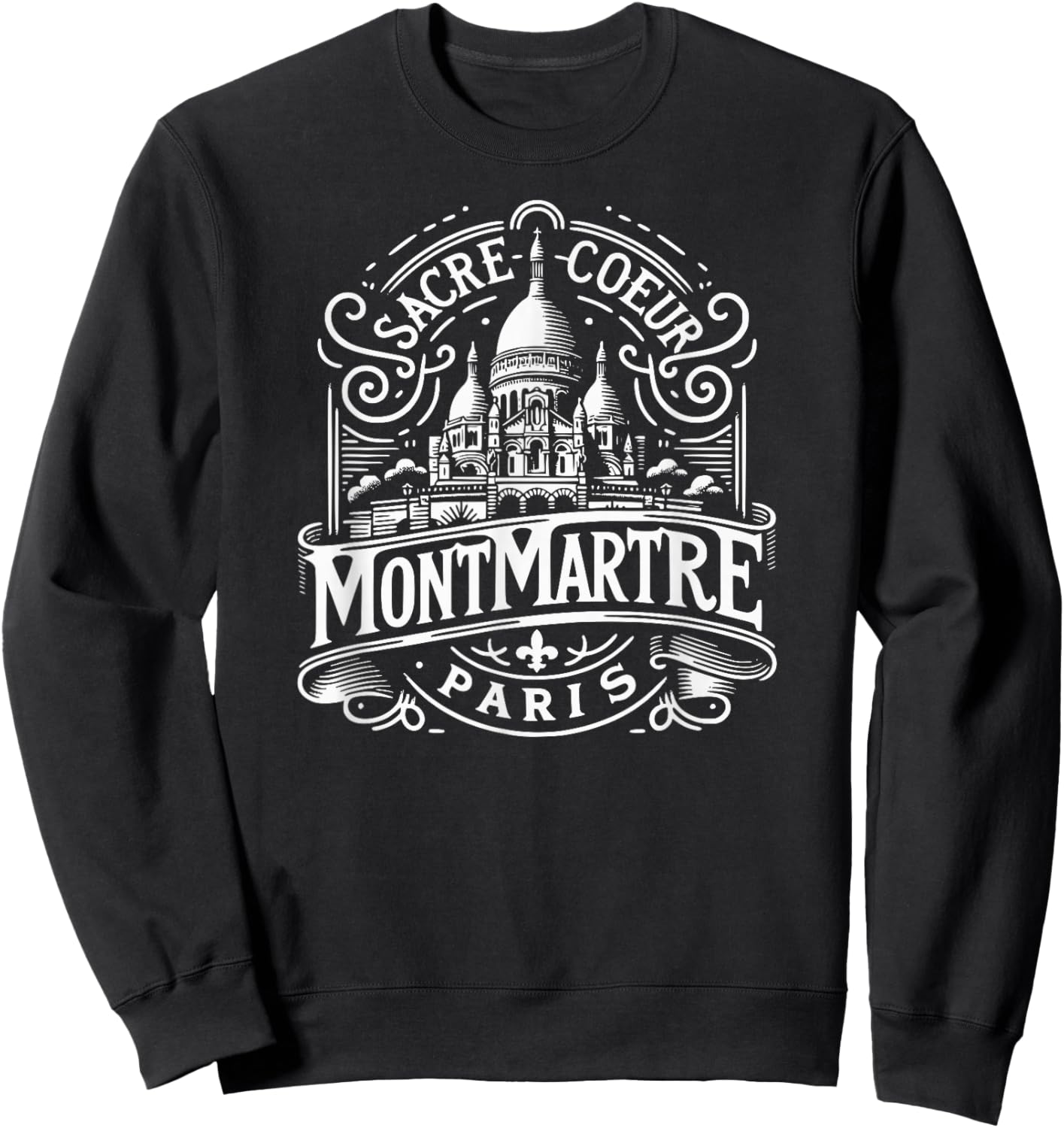 Sacre-Coeur Montmartre Paris France Sweatshirt - Sweatshirt | Black