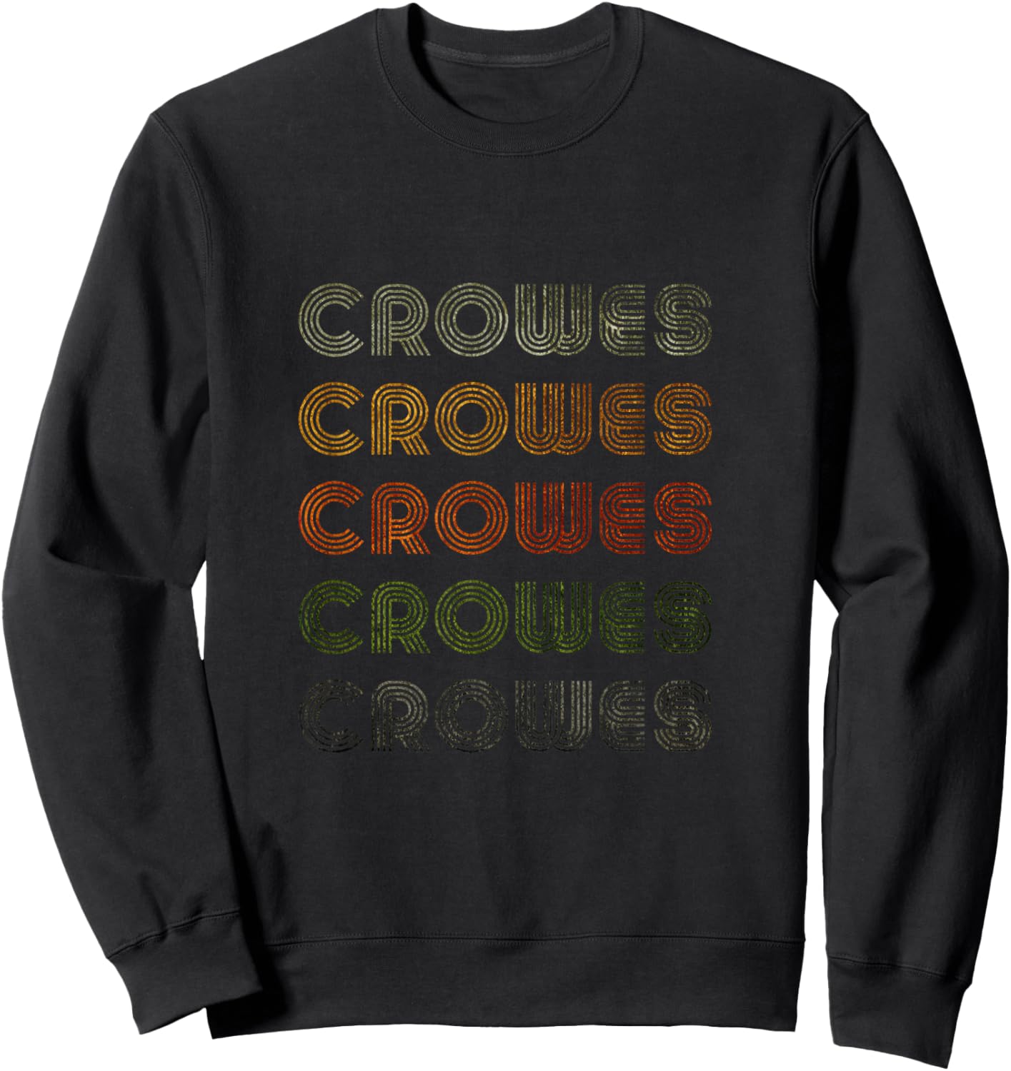 Love Heart Crowes Grunge Vintage Style Black Crowes Sweatshirt - Sweatshirt | Black