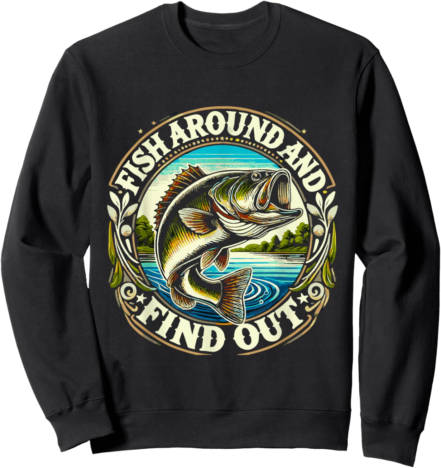 Fish around and find out Sweatshirt - Sweatshirt | Black
