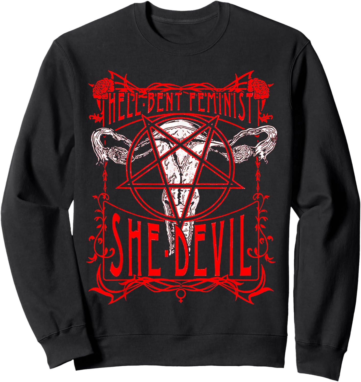 Hell Bent Feminist She Devil Sweatshirt - Sweatshirt | Black