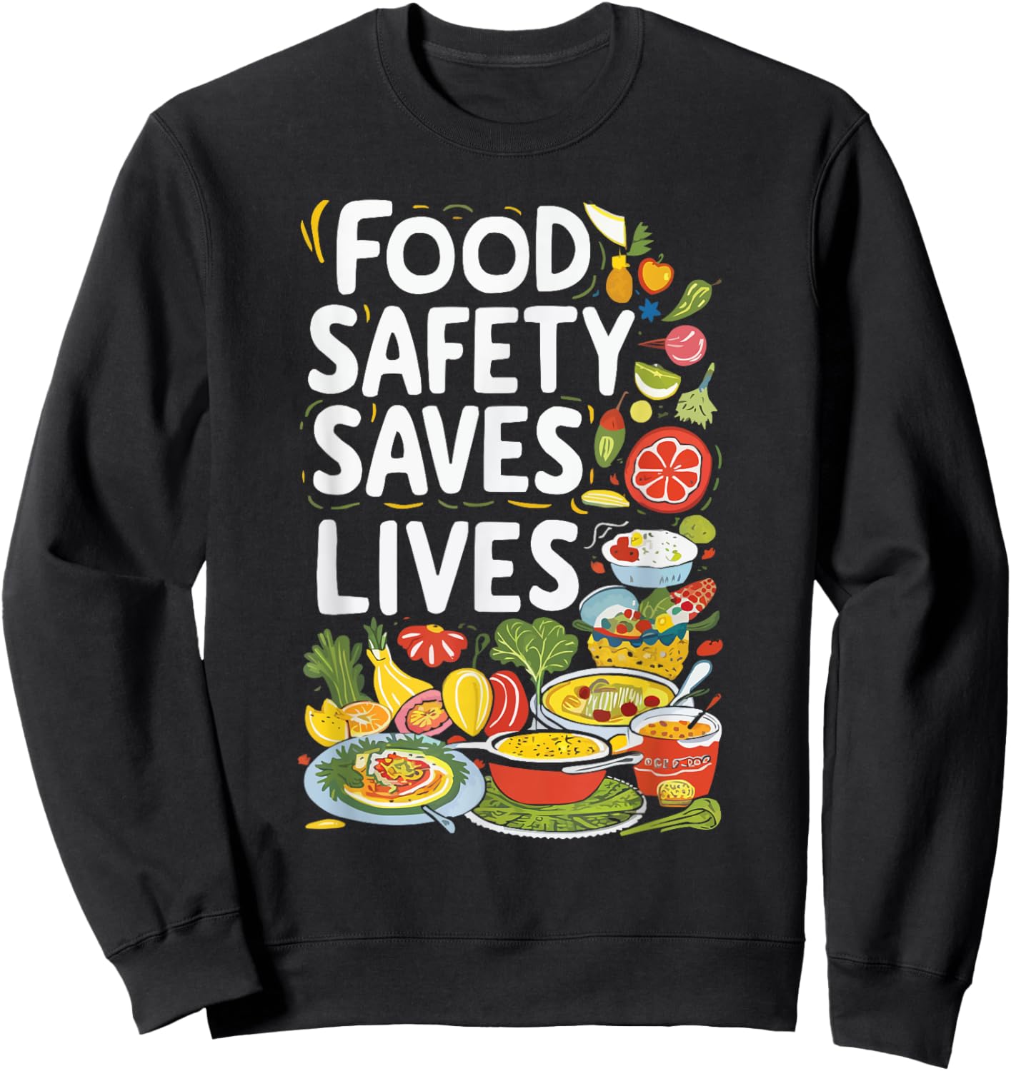Food Safety Manager Proper Hygiene Job Profession Sweatshirt - Sweatshirt | Black