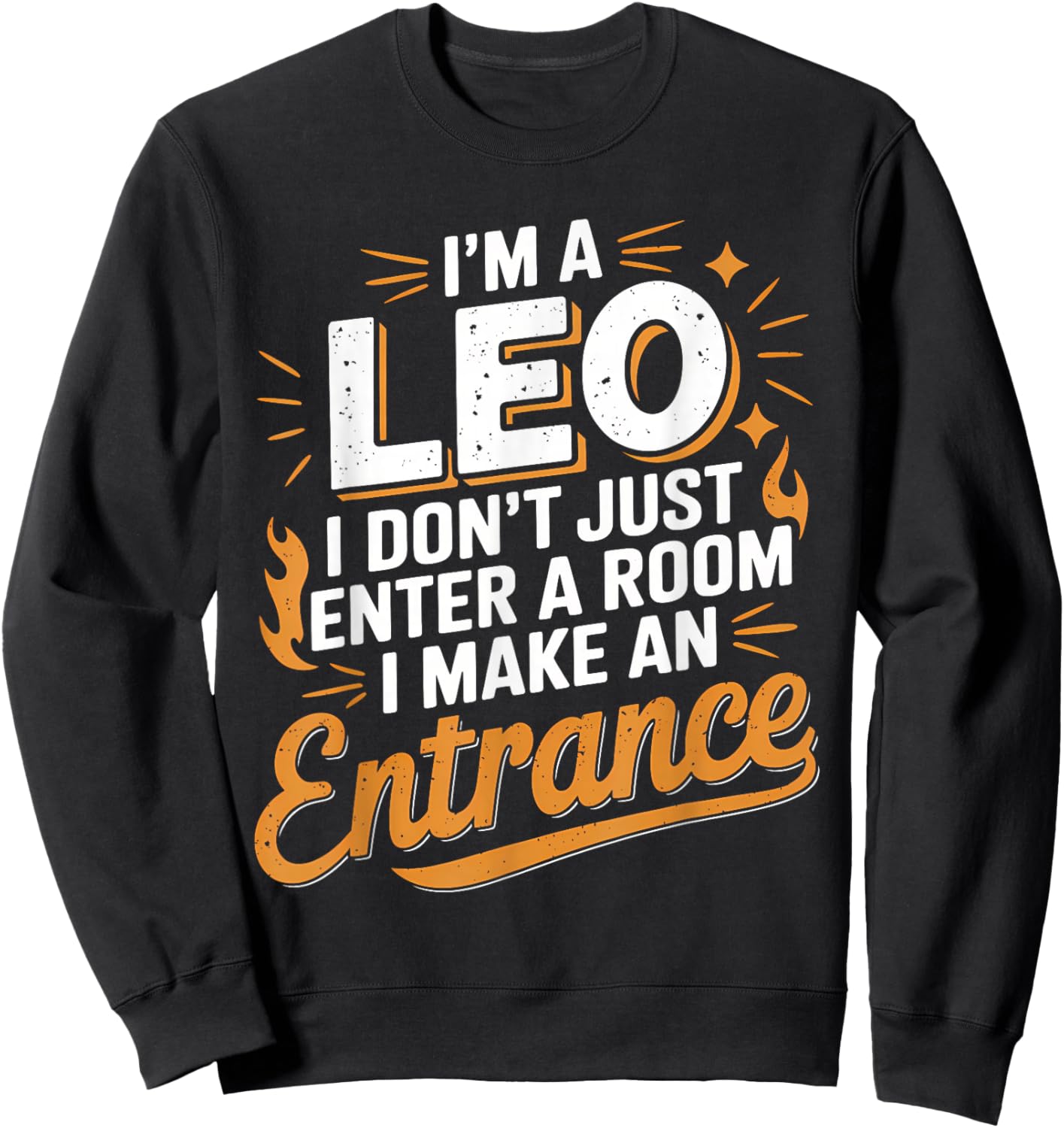 Leo Zodiac Sign Birthday Horoscope Astrology Sweatshirt - Sweatshirt | Black