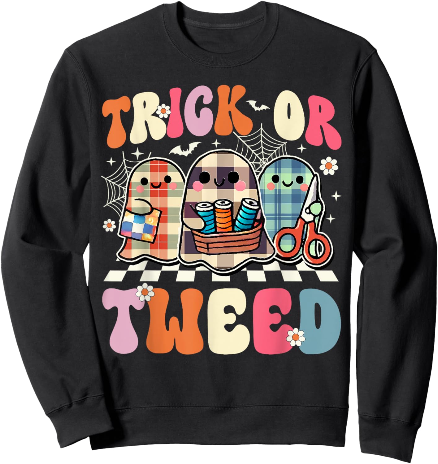 Halloween Quilting Sweatshirt - Sweatshirt | Black